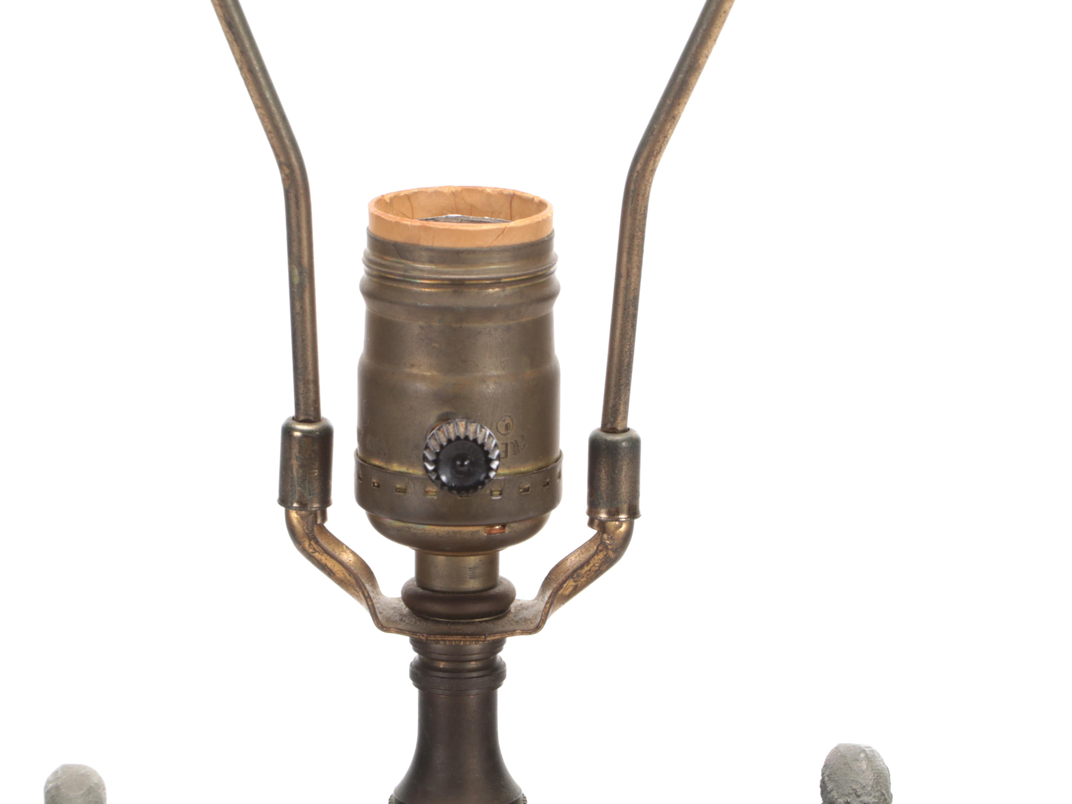 Perko Red Glass and Metal Converted Lantern Table Lamp, 20th Century