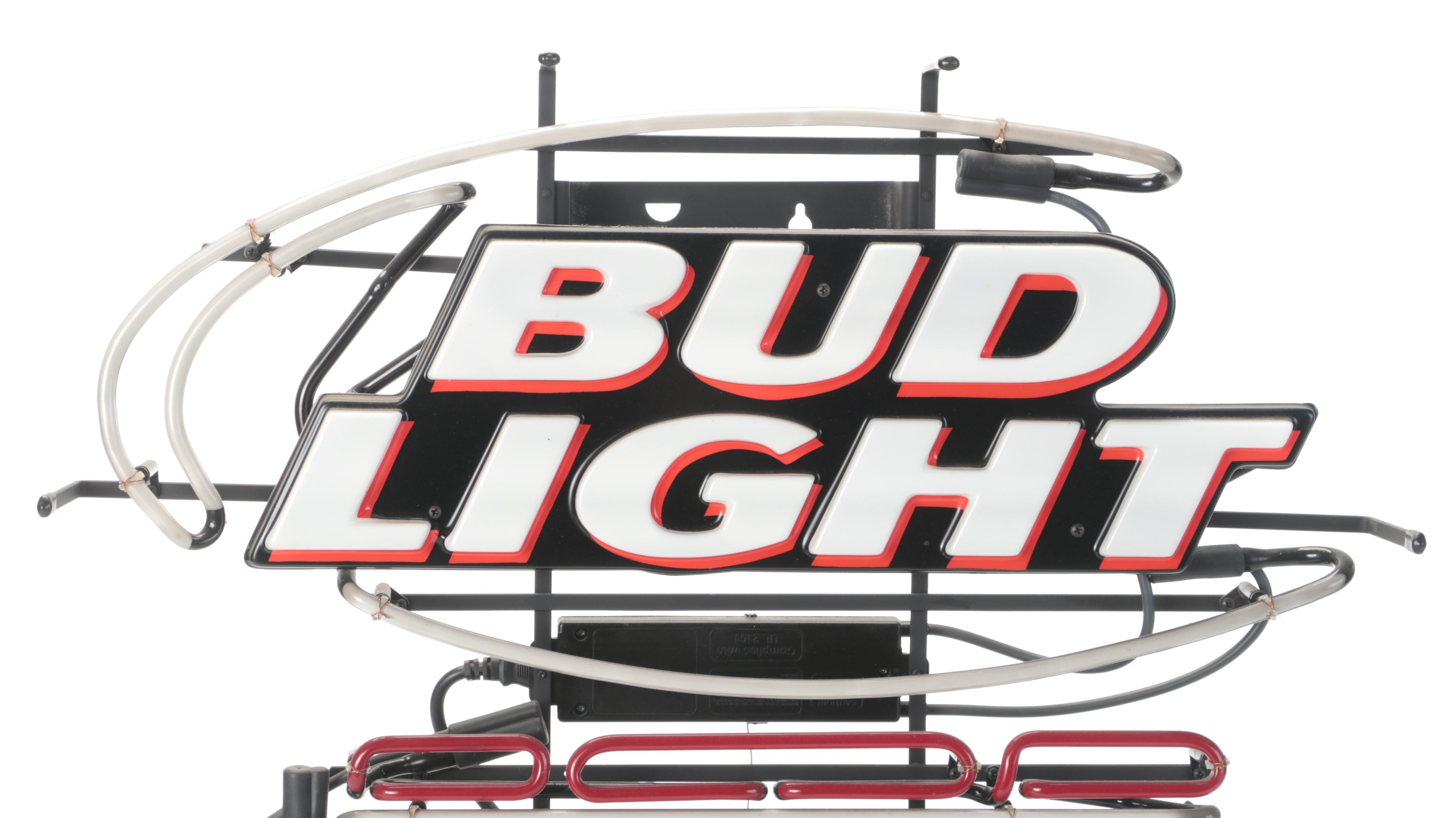 Bud Light ESPN 25th Anniversary Neon Advertising Sign, 2003