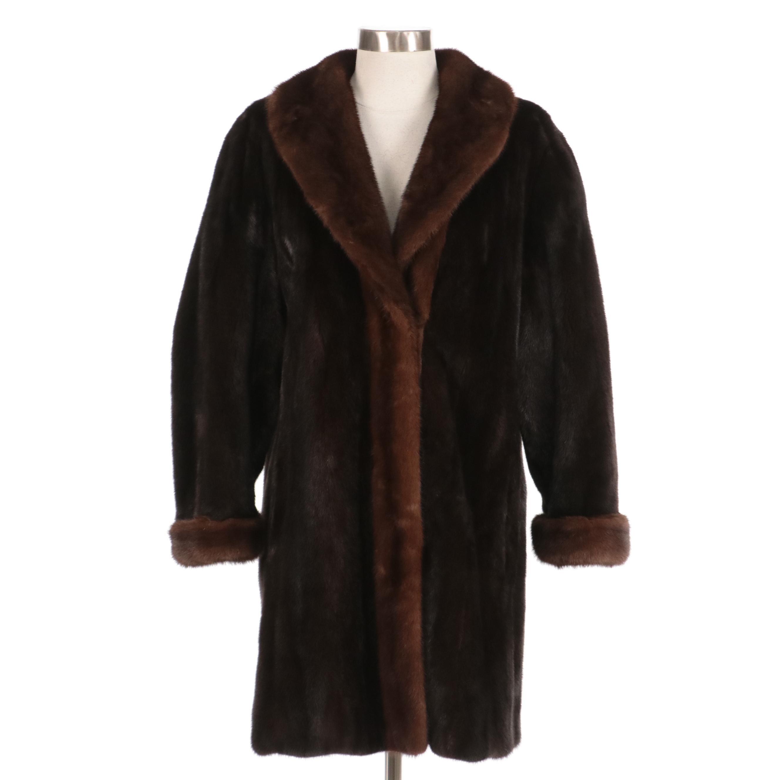 St. John Collection Blackgama® Mink Fur Stroller Coat from Weiss Furs