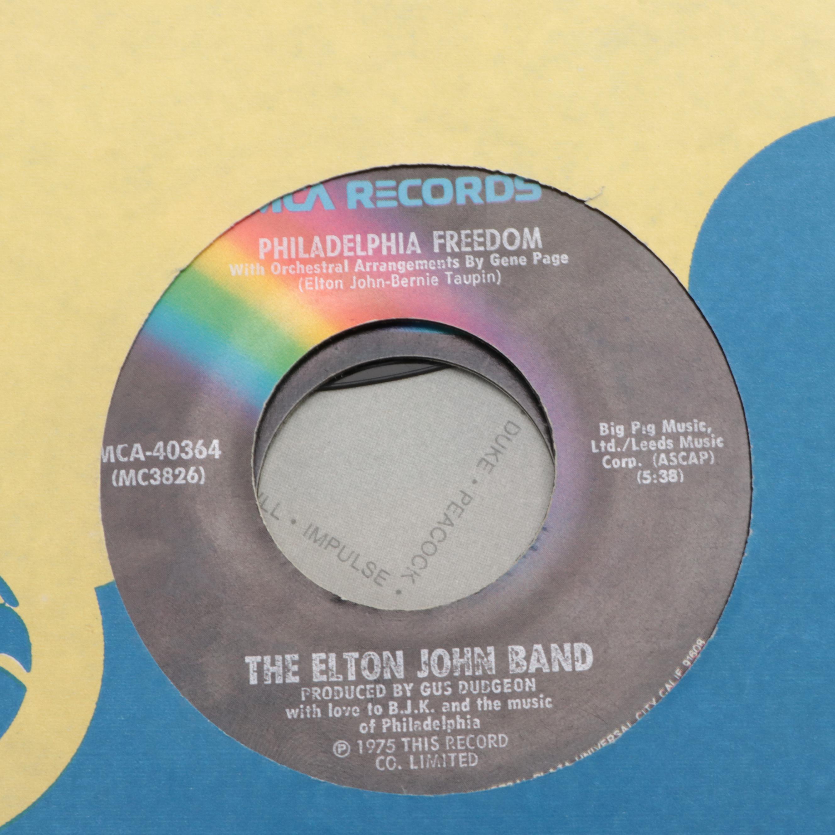 Elton John, The Beatles, Aerosmith and More Vinyl Singles Records