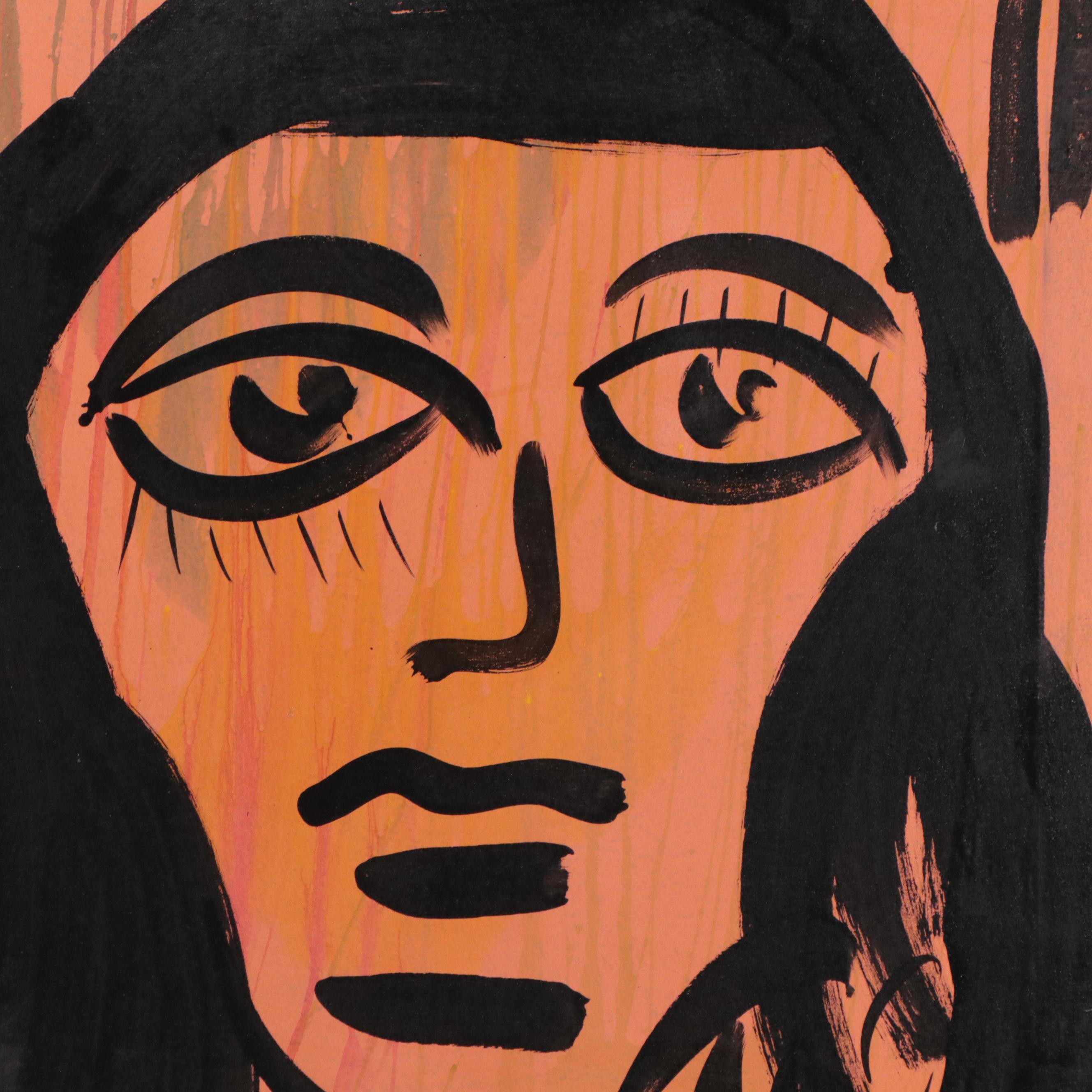 Peter Keil Abstract Acrylic Portrait