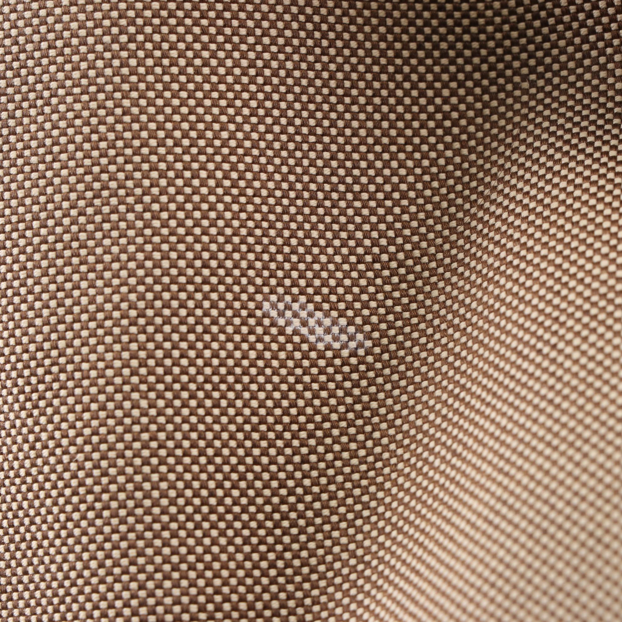 Prada Logo Shoulder Tote in Canvas with Webbing and Gold Leather Trim