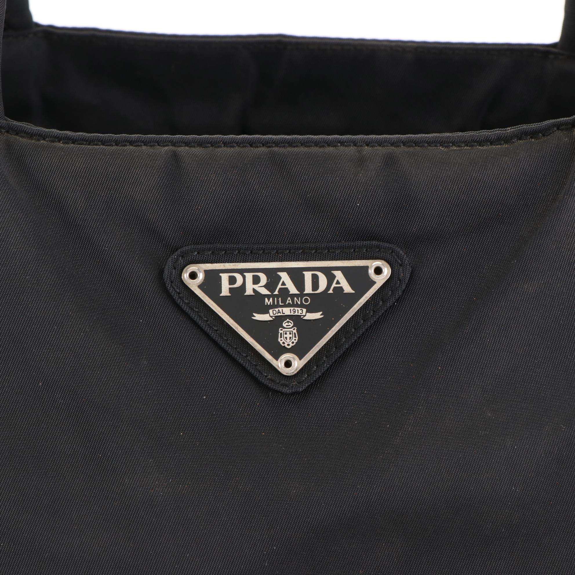 Prada Tote Bag in Black Tessuto Nylon