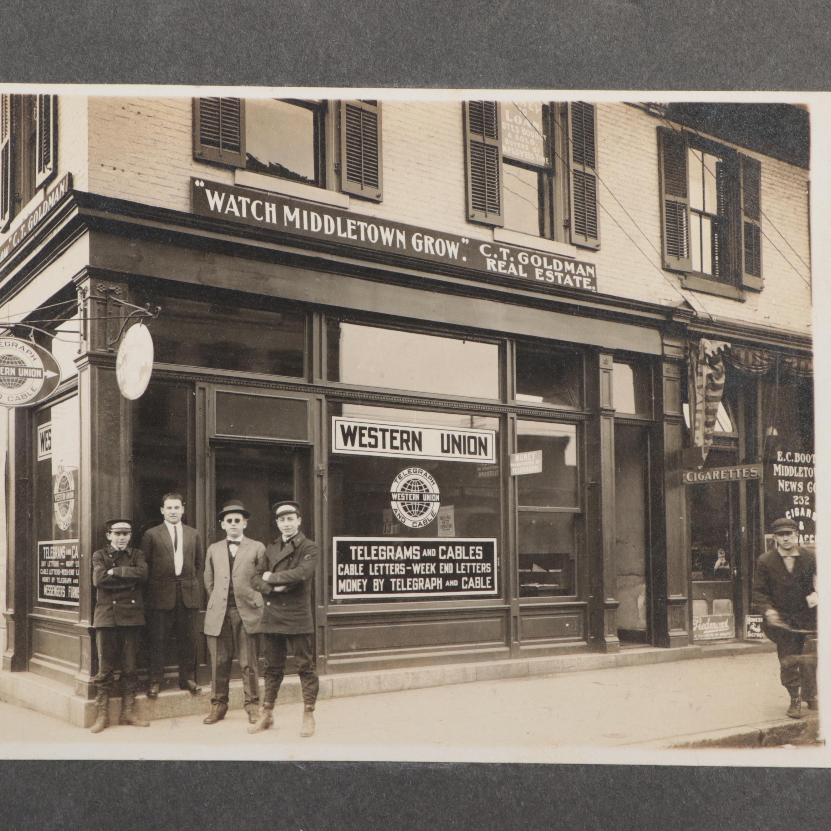 Postmortem, Western Union, Barbershop and Other Photographs, Early 20th Century
