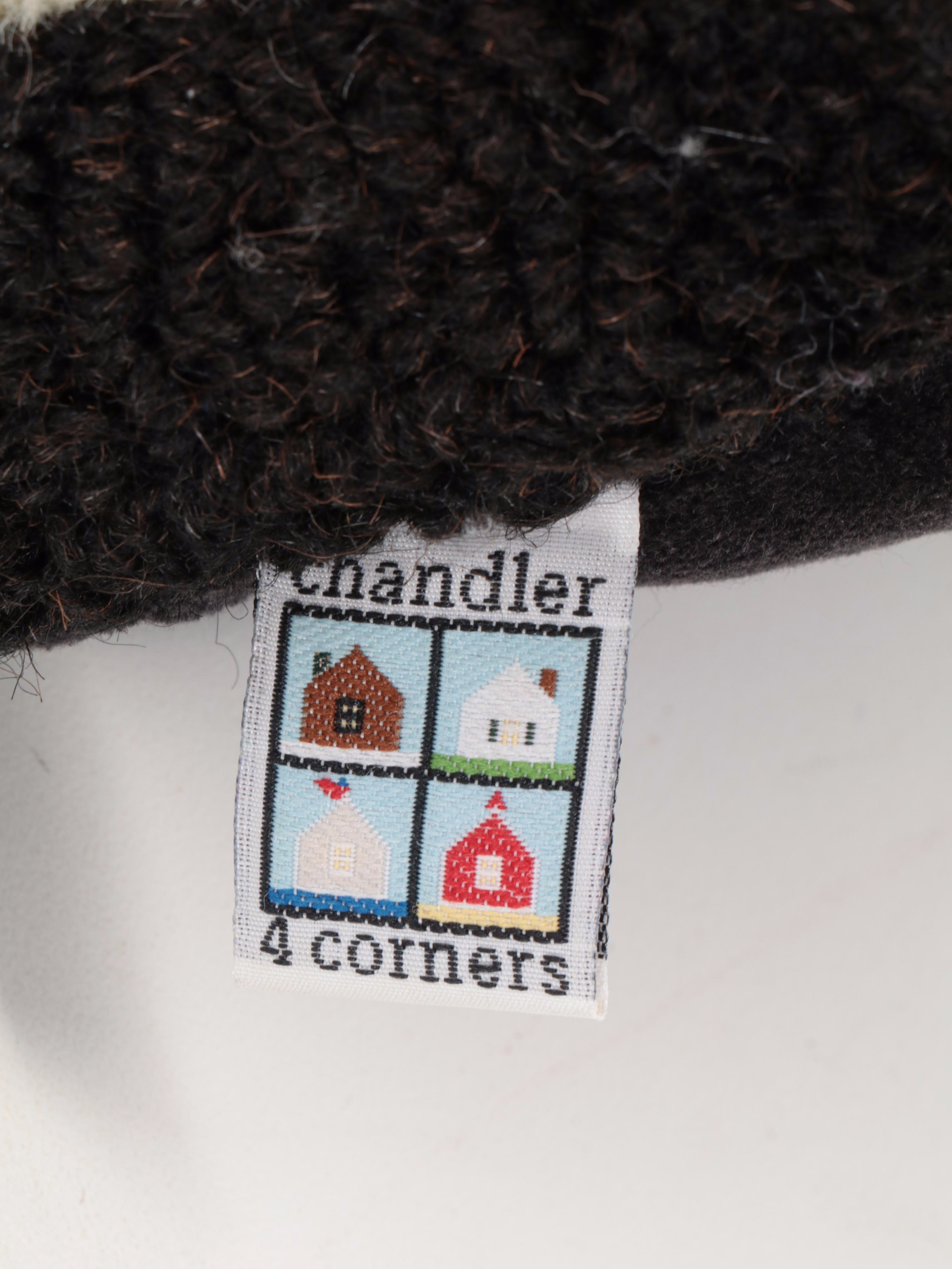 Chandler 4 Corners Hooked Pillow EBTH