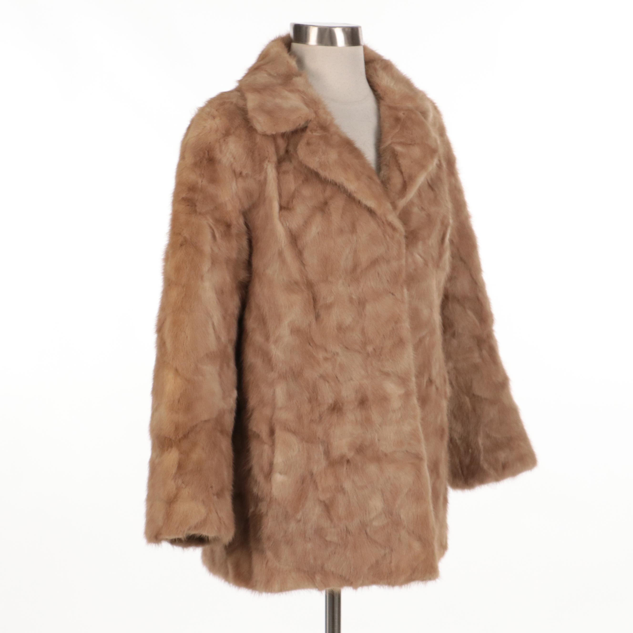 Mink Fur Notched Collar Jacket from Martin Victor Furs