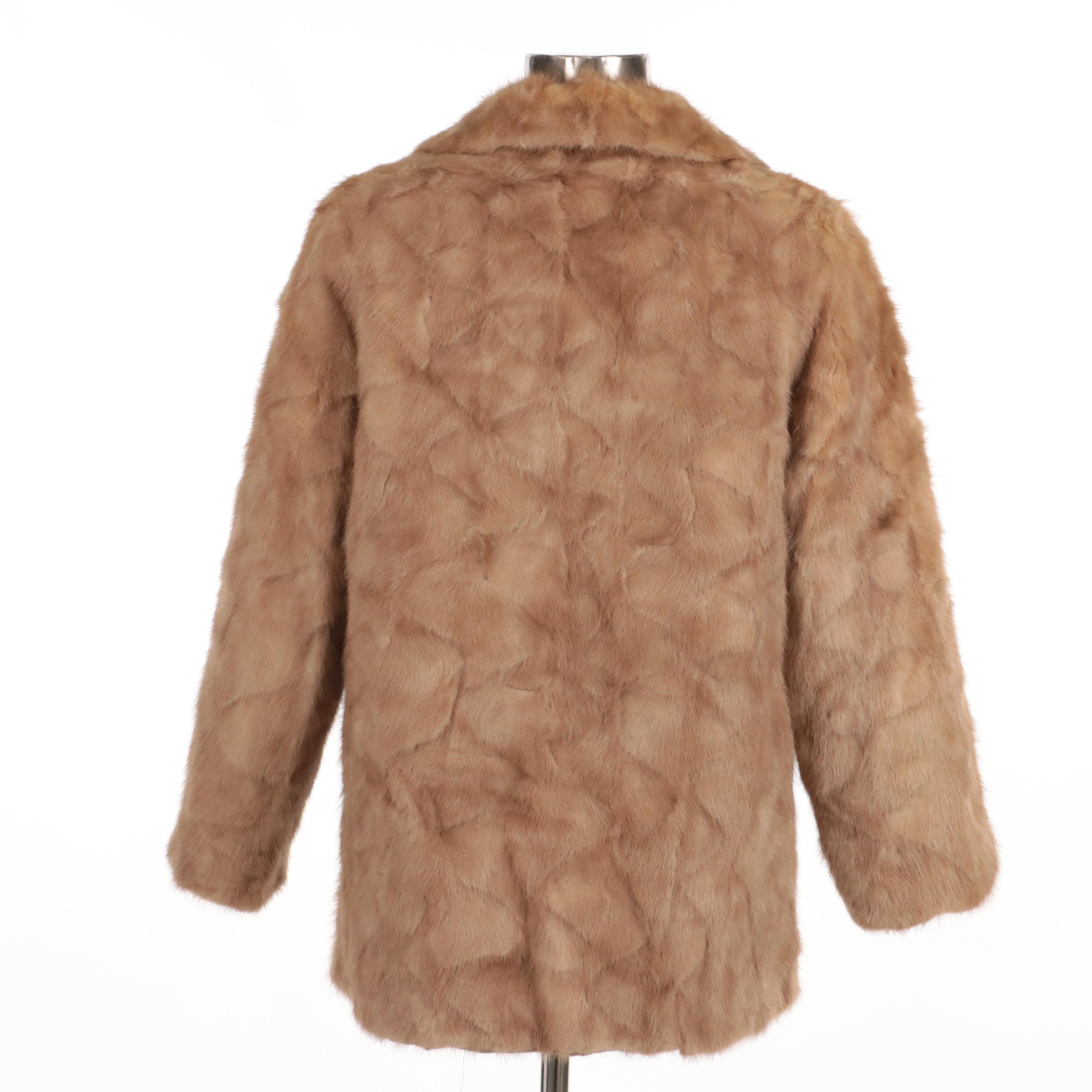 Mink Fur Notched Collar Jacket from Martin Victor Furs