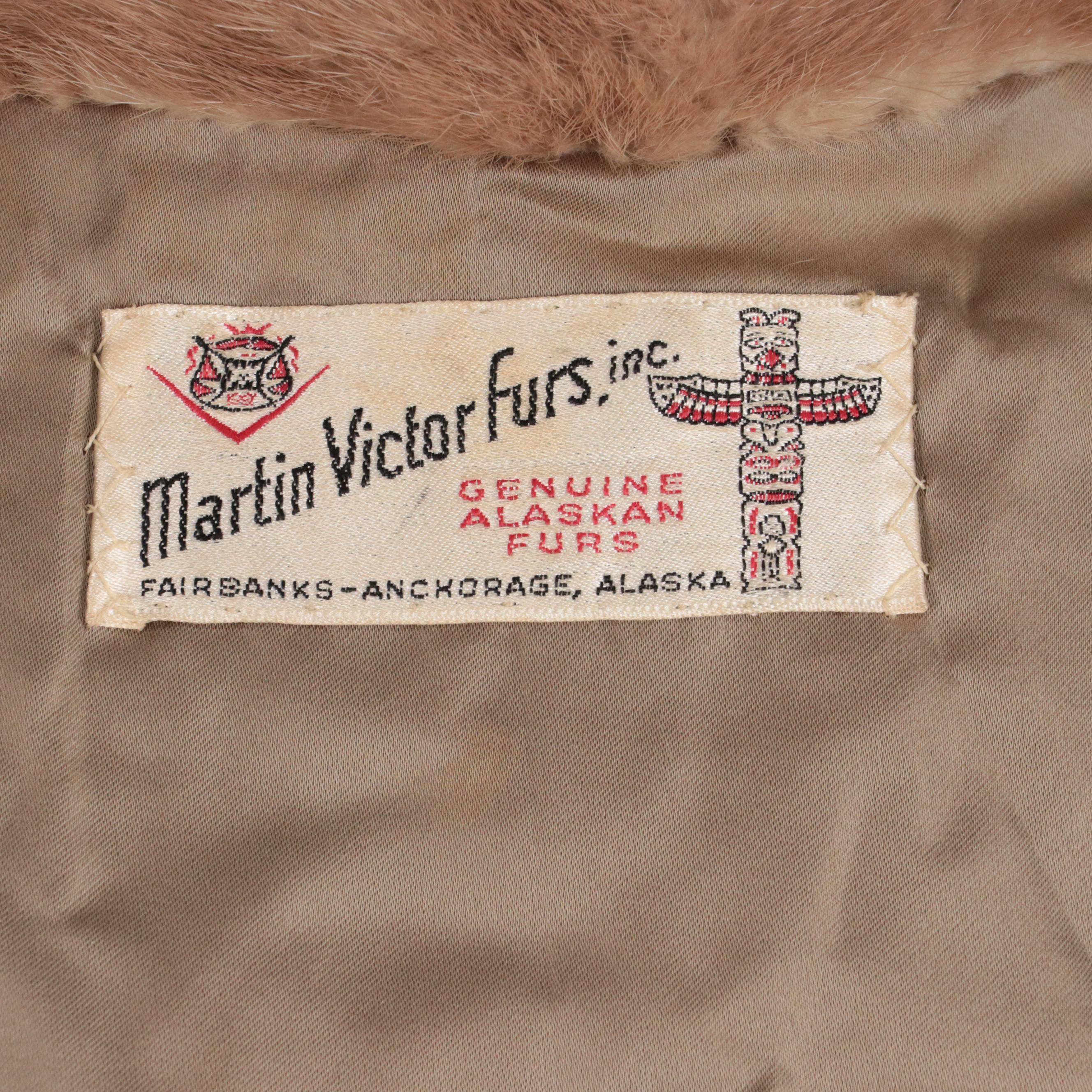 Mink Fur Notched Collar Jacket from Martin Victor Furs