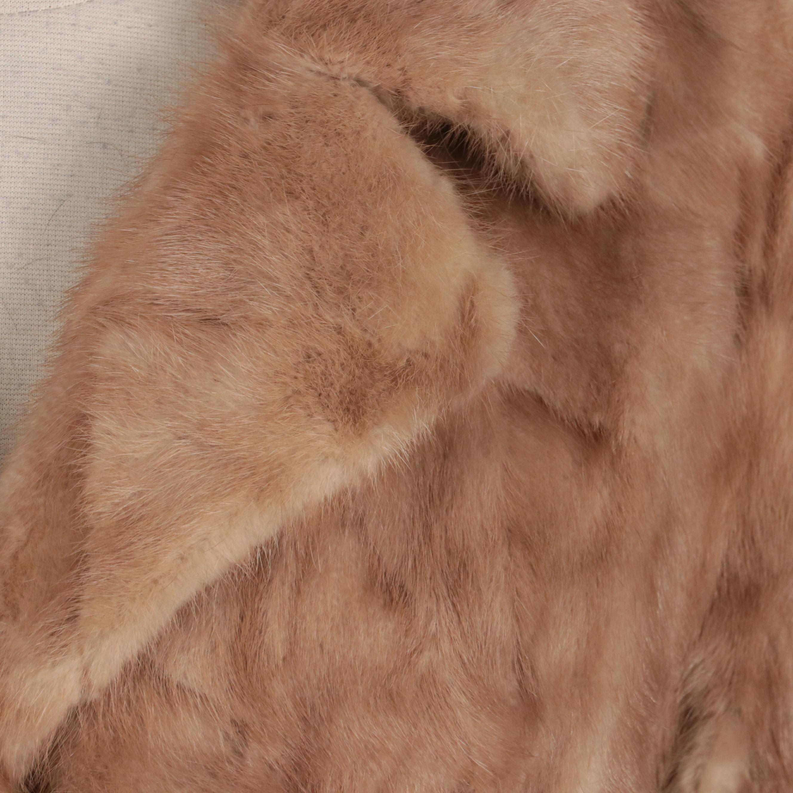 Mink Fur Notched Collar Jacket from Martin Victor Furs