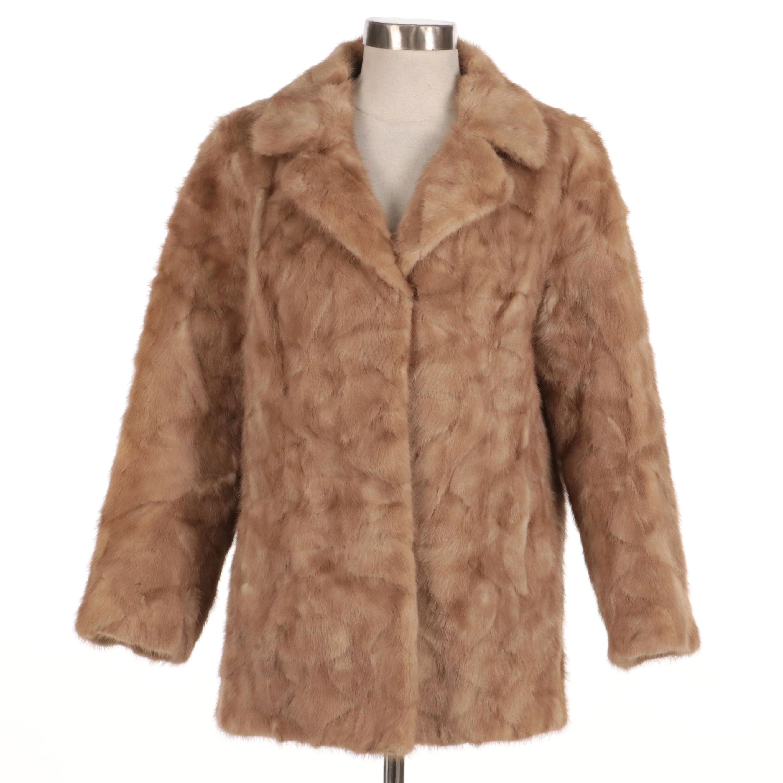 Mink Fur Notched Collar Jacket from Martin Victor Furs