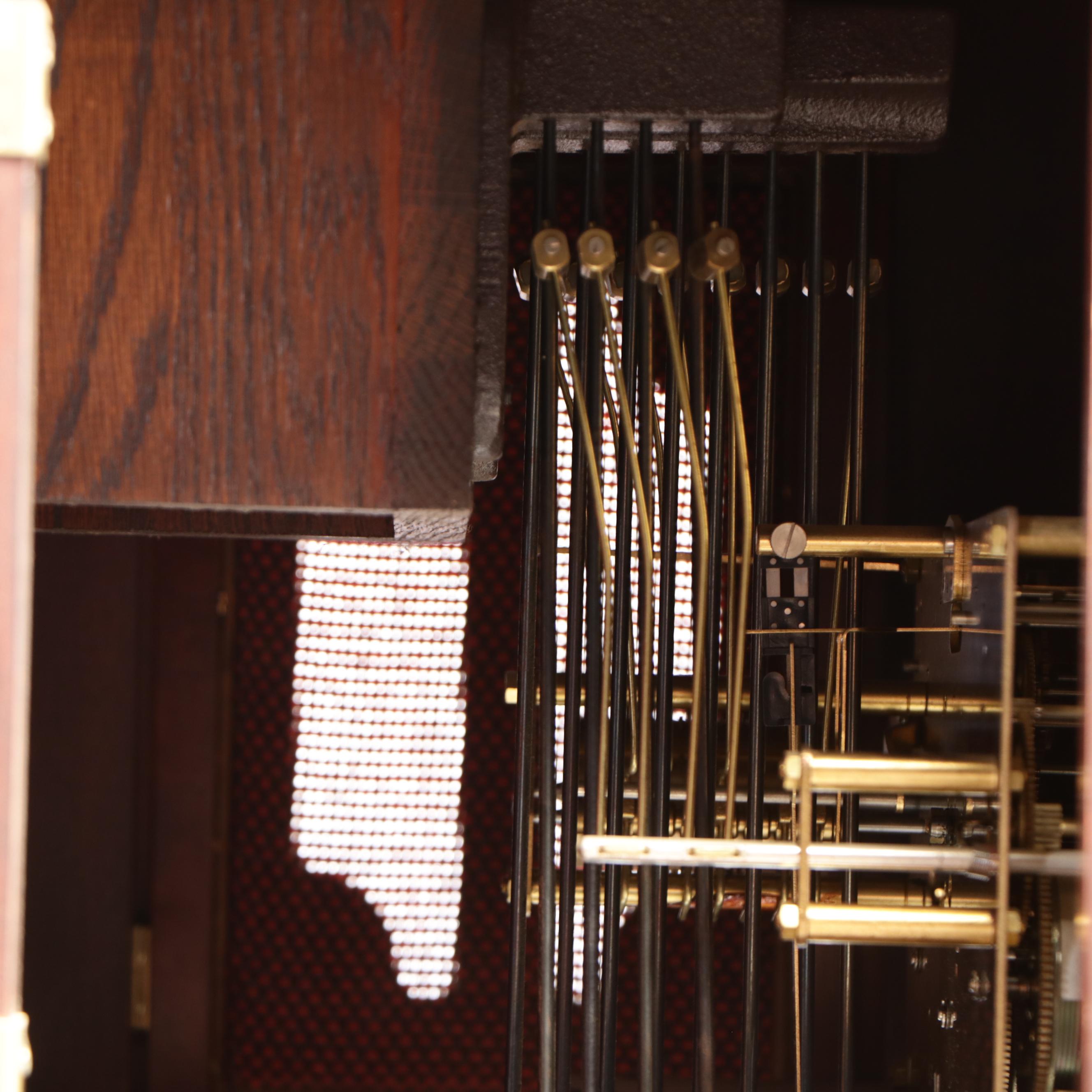 Sovereign Ltd. "Carleton" Cherrywood Grandfather Clock, Late 20th Century