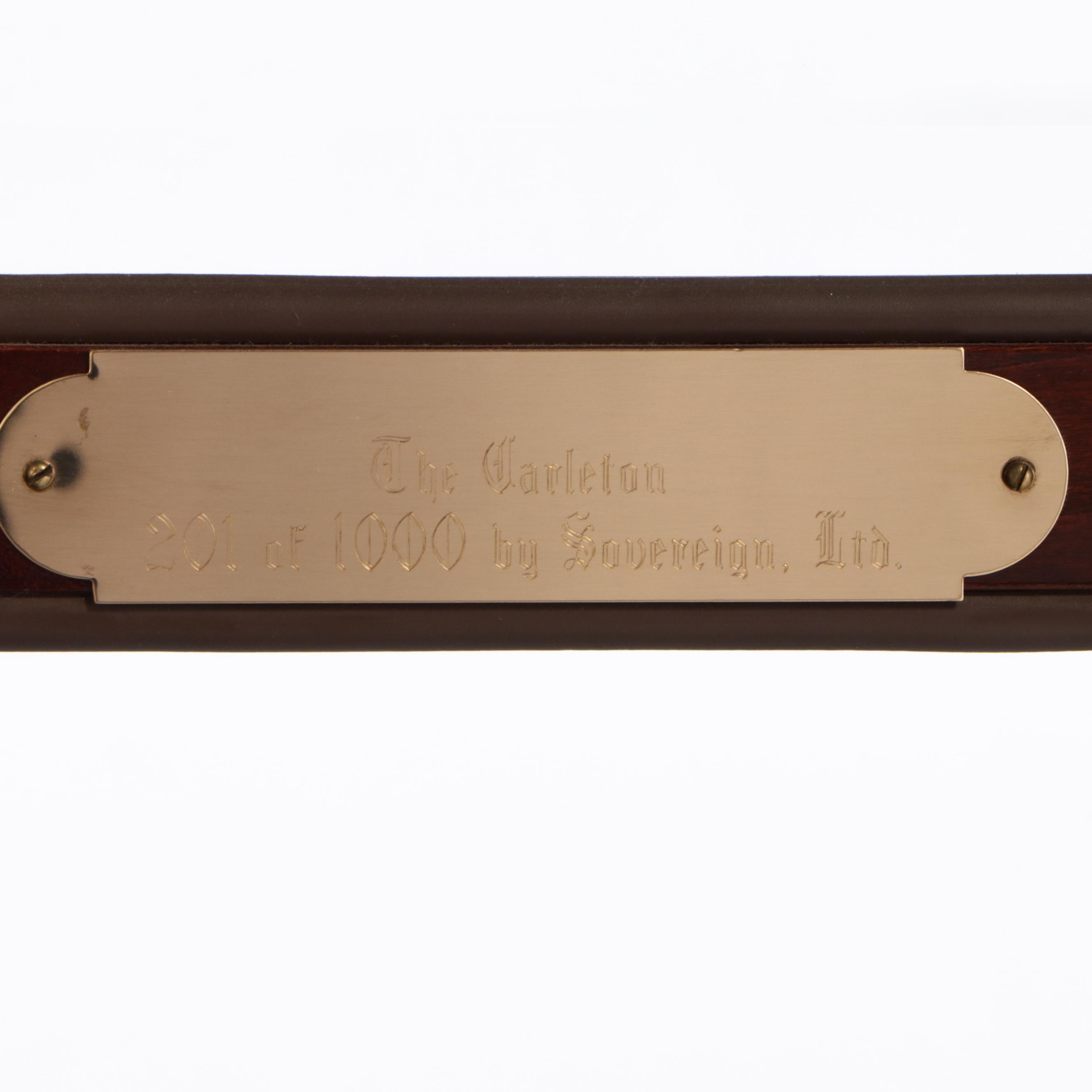 Sovereign Ltd. "Carleton" Cherrywood Grandfather Clock, Late 20th Century