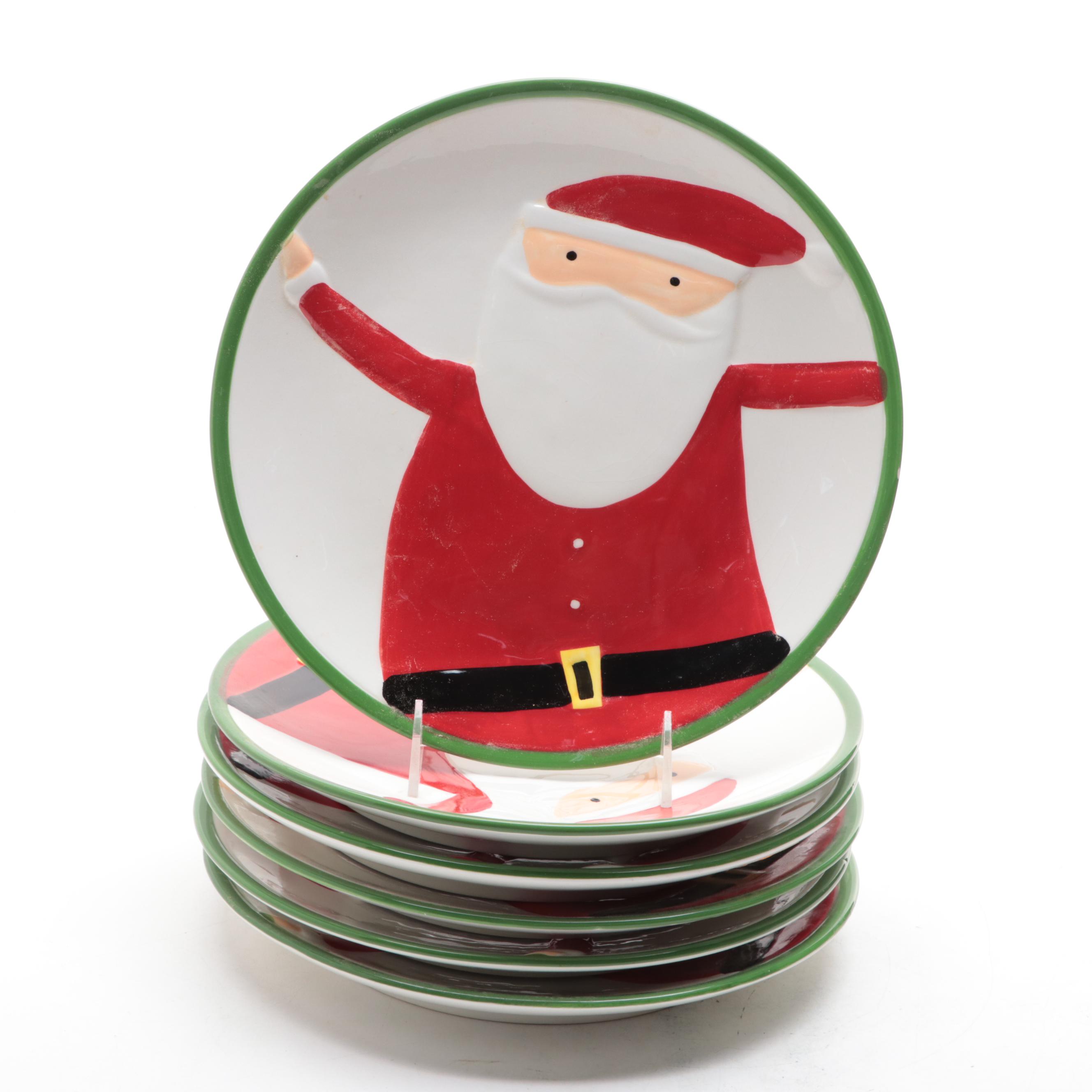 Wisteria Hand-Painted Ceramic Plates with Other Seasonal Dinnerware