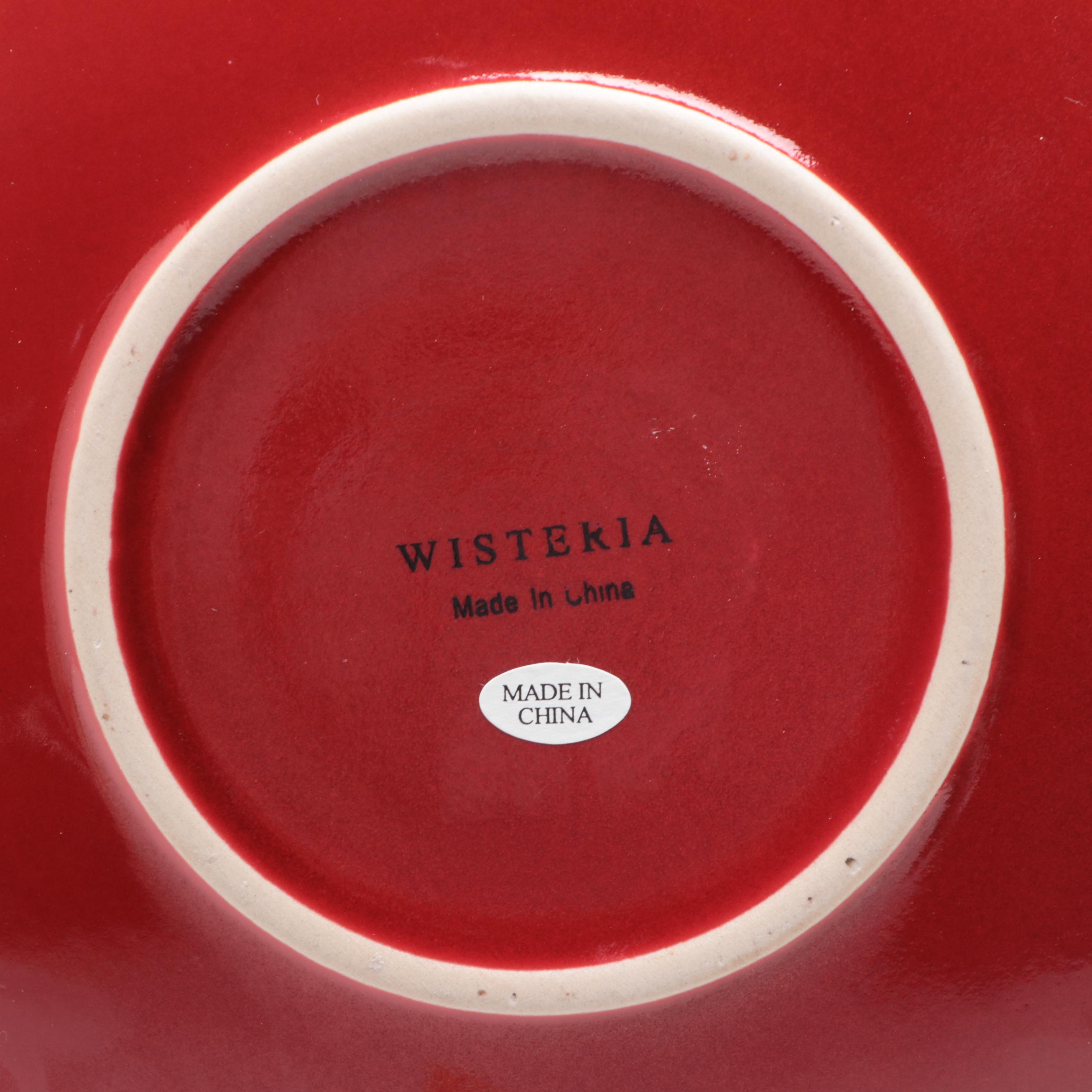 Wisteria Hand-Painted Ceramic Plates with Other Seasonal Dinnerware