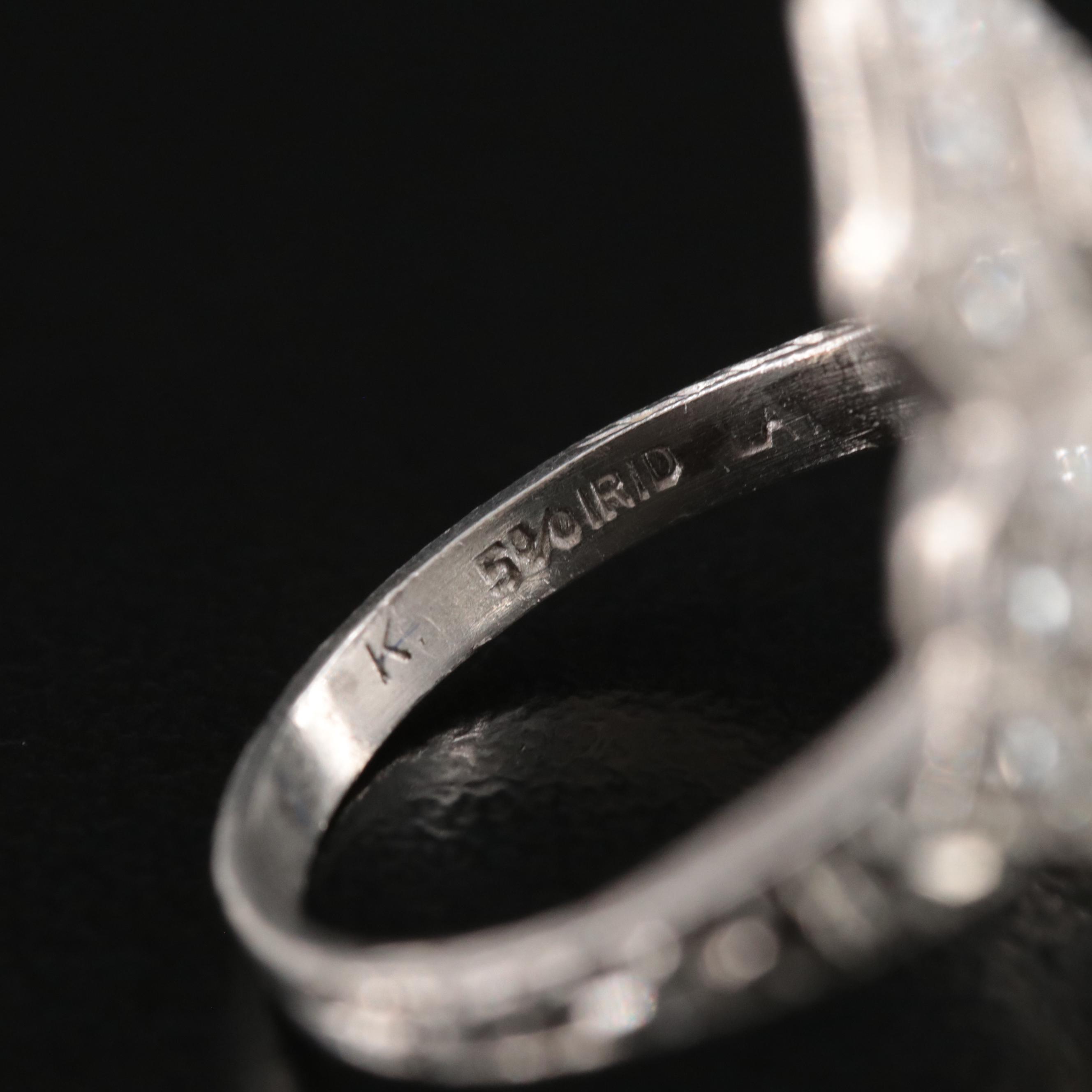 Vintage Platinum 1.01 CTW Diamond Ring