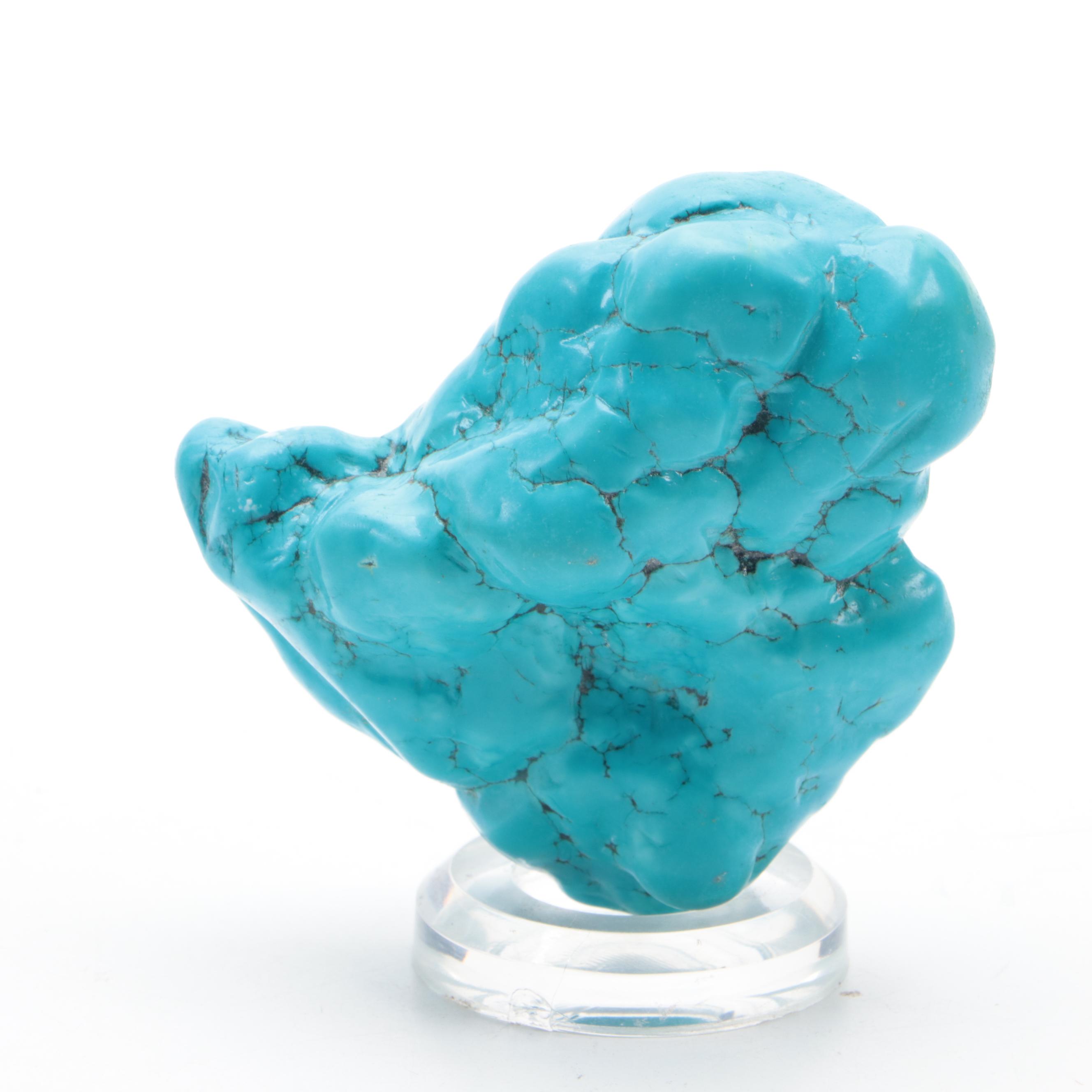 Raw Tumbled Turquoise Specimen