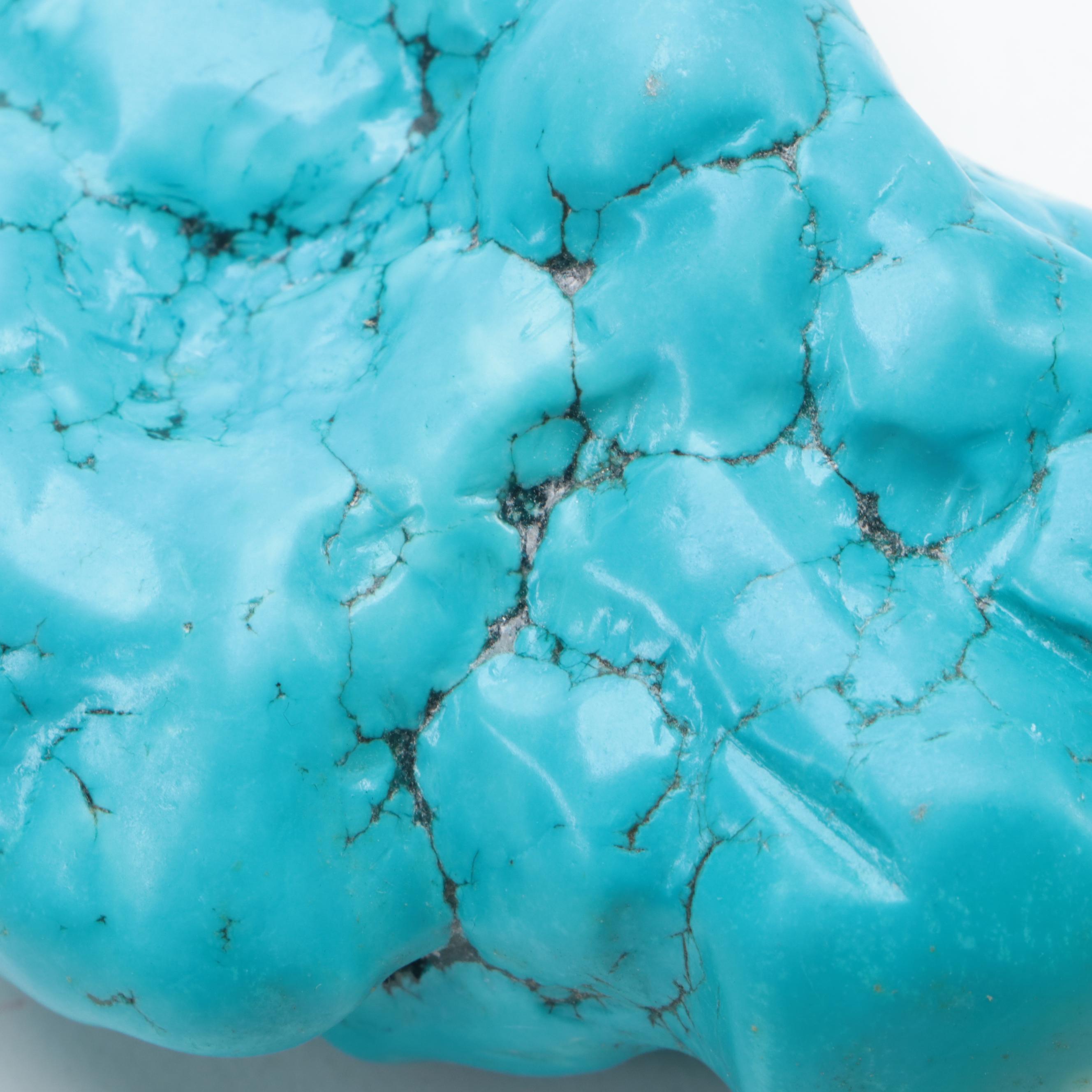 Raw Tumbled Turquoise Specimen