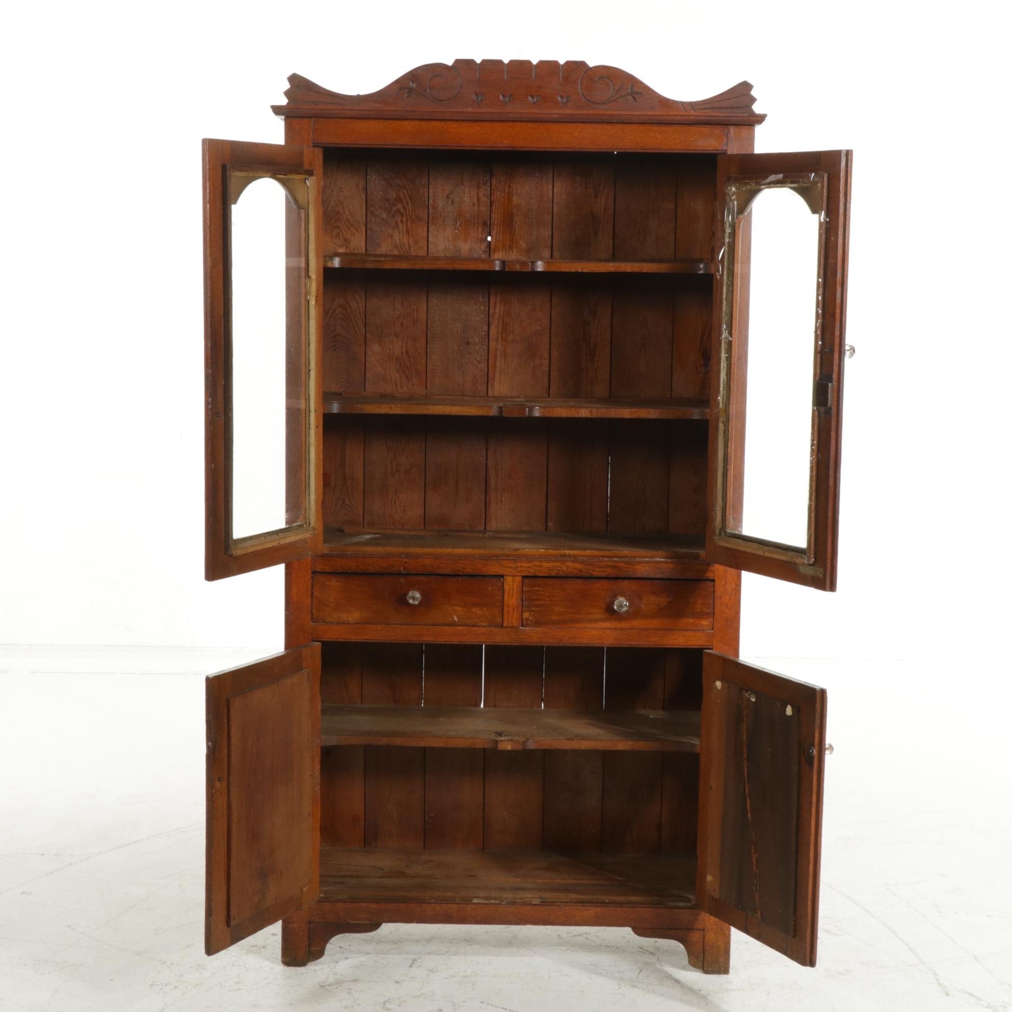 Oak Storage Cupboard, Late 19th to Early 20th Century