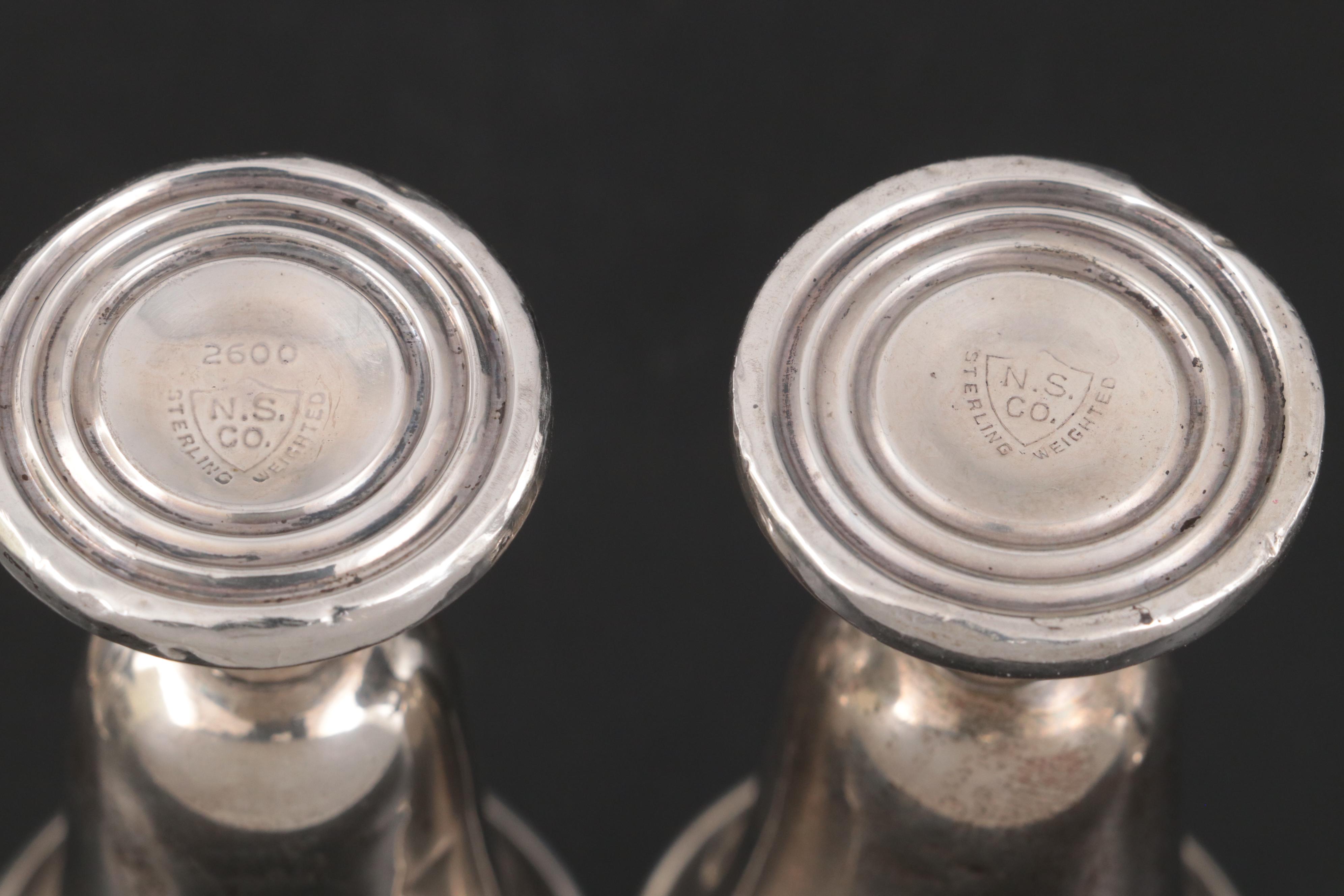 Web Sterling Silver Cordial Glasses