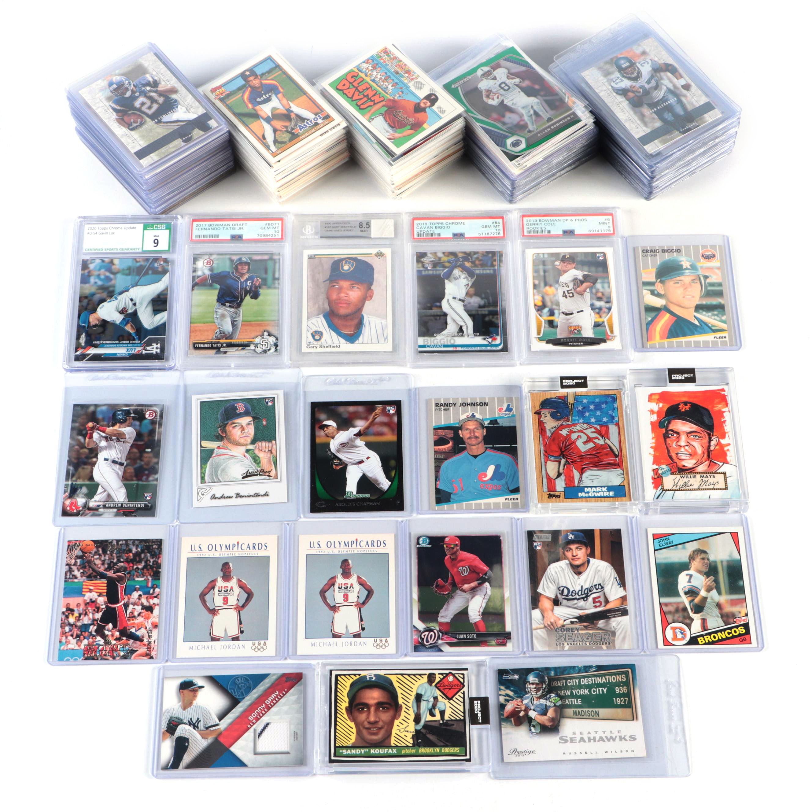 Bowman with Other Sports Cards Featuring John Elway Rookie, 1970s–2020s