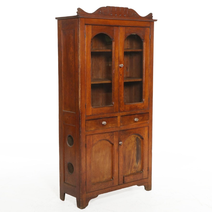 Oak Storage Cupboard, Late 19th to Early 20th Century
