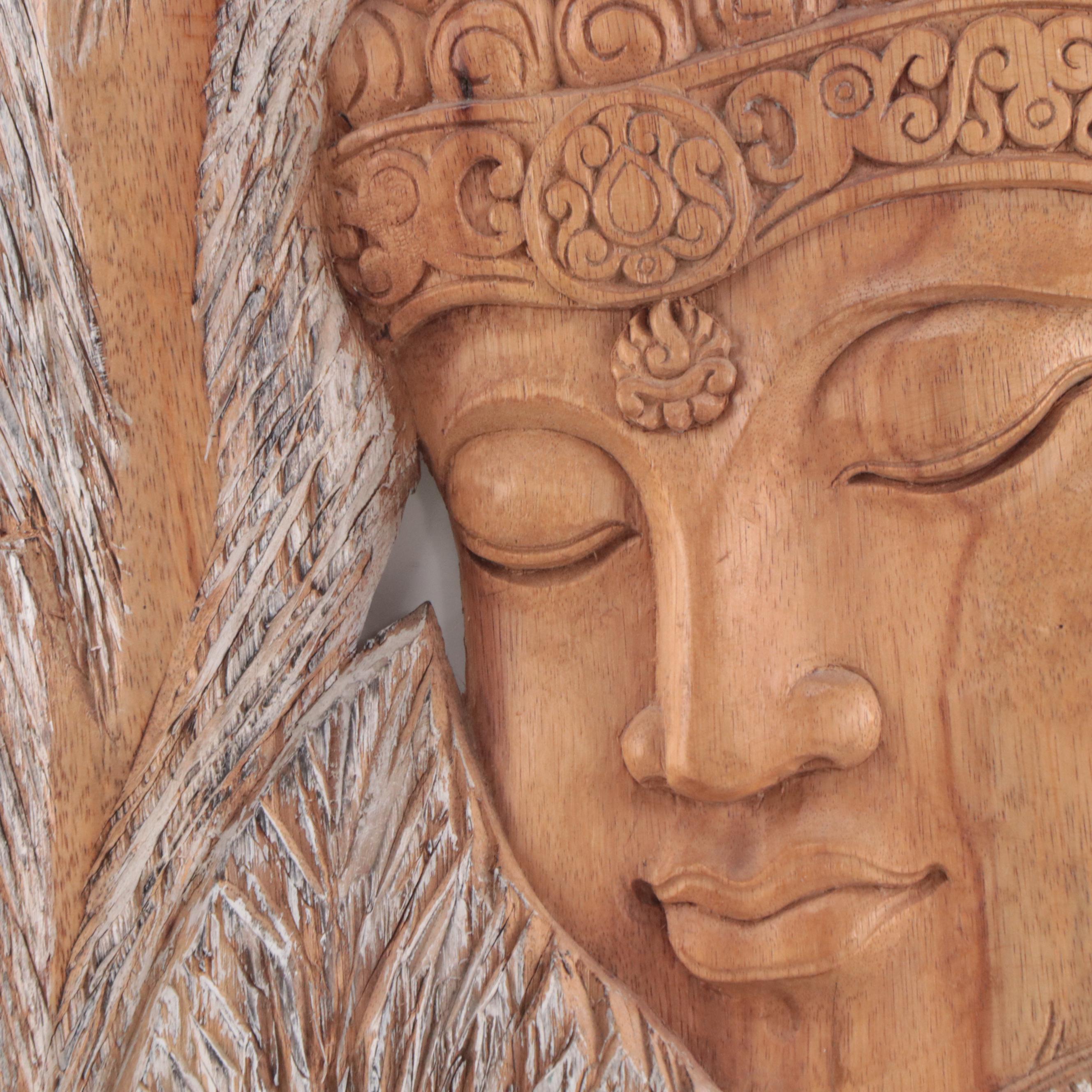 Indonesian Buddha Wall Carving EBTH