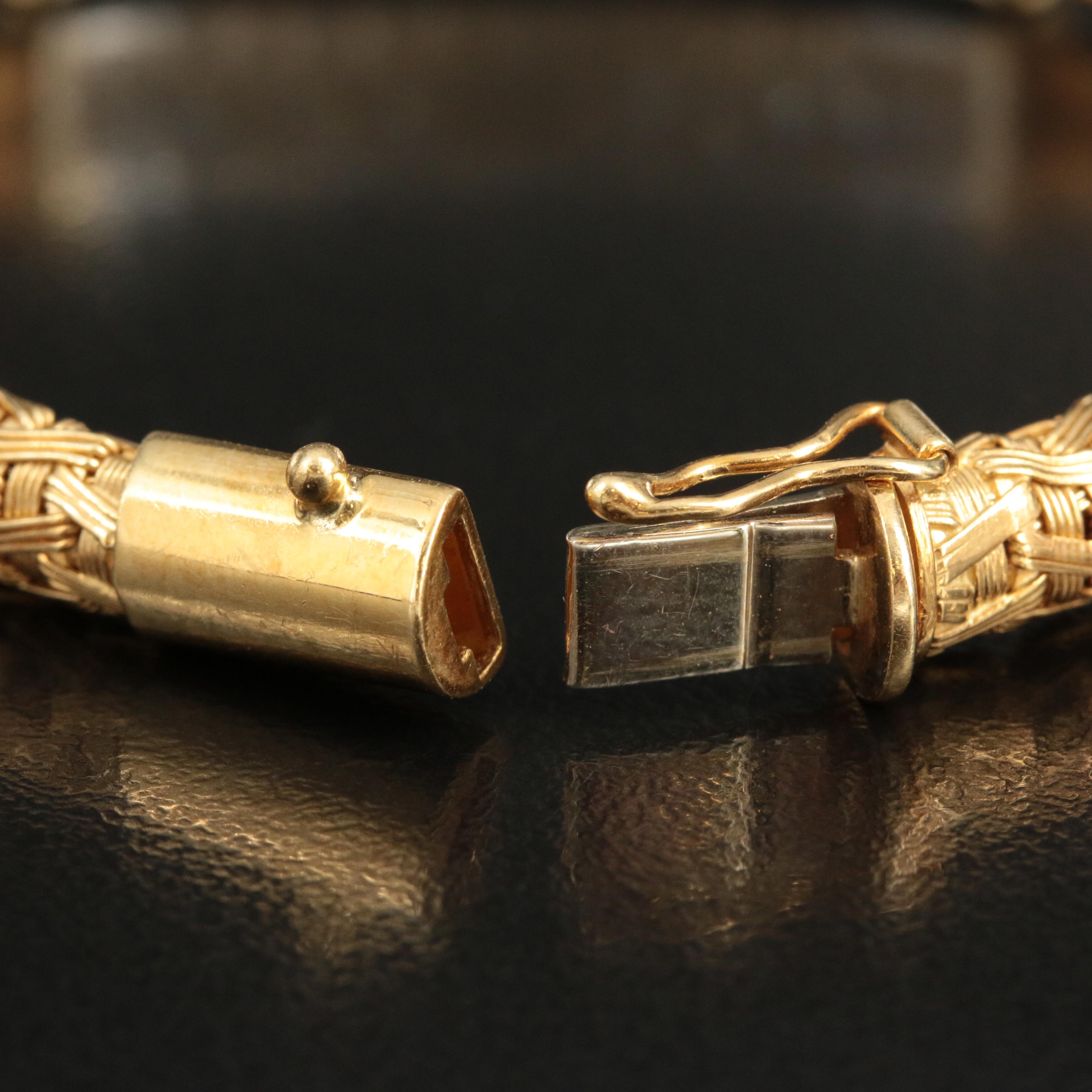 Roberto Coin "Silk Weave" 18K 2.01 CTW Diamond Bar Bracelet