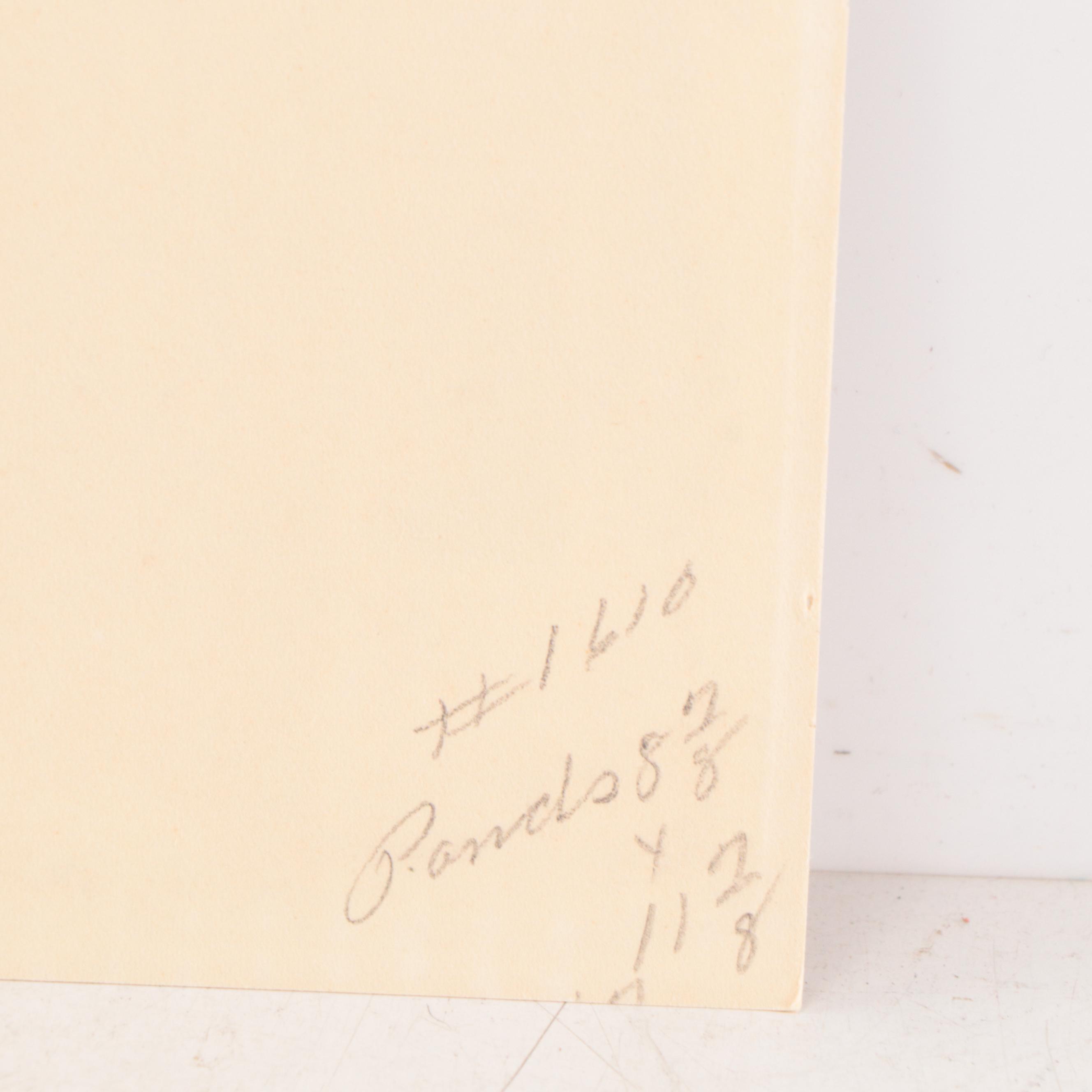 Kathe Kollwitz Etching "March of the Weavers," Circa 1931