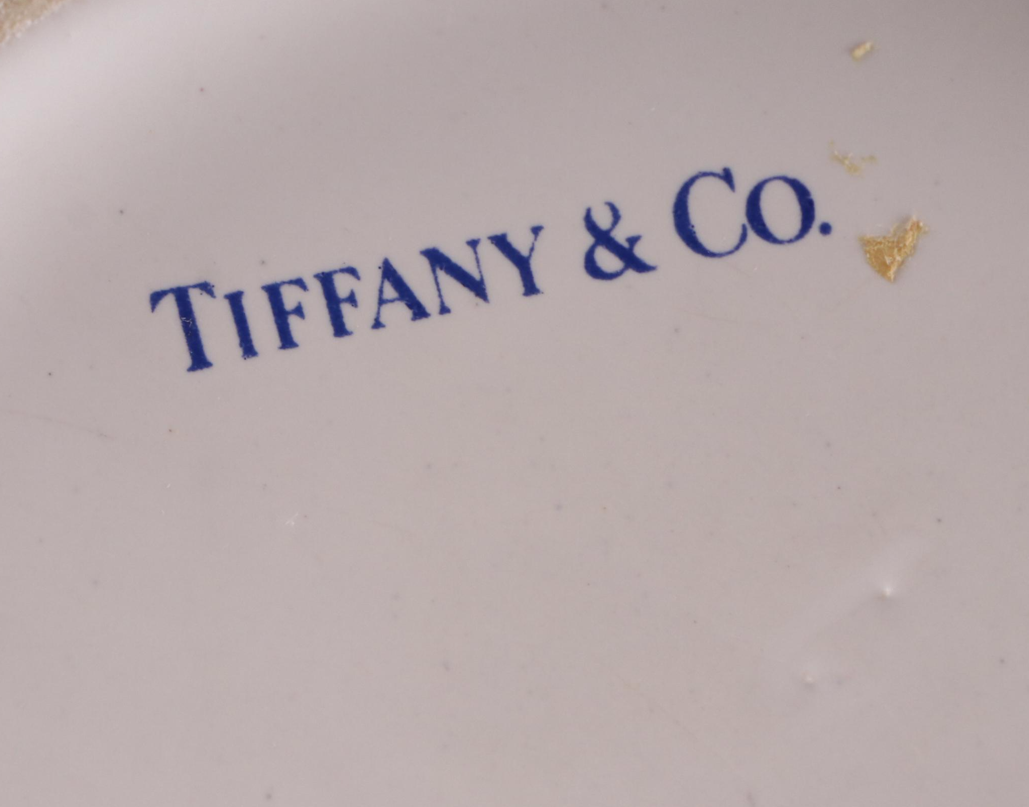 Tiffany & Co. Floral Porcelain Rabbit Figurines and Matching Vase