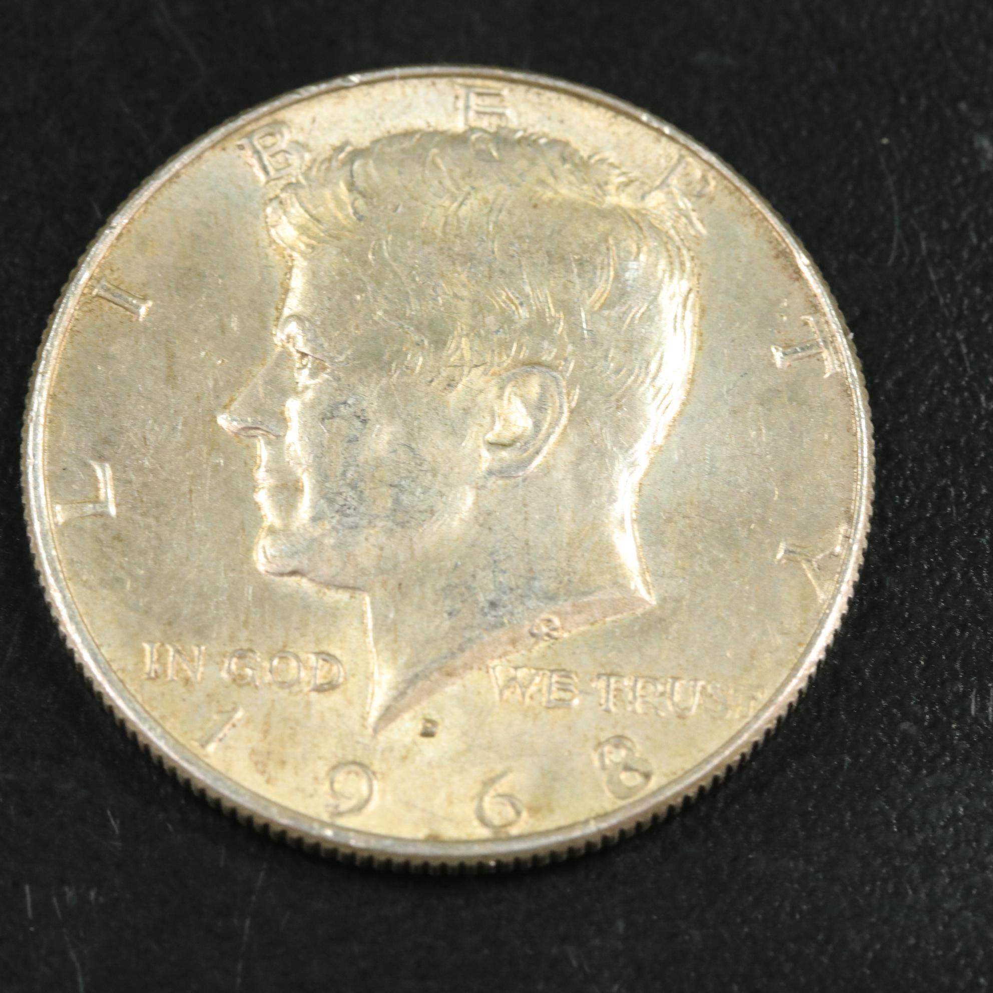 Fifty Kennedy Silver Clad Half Dollars