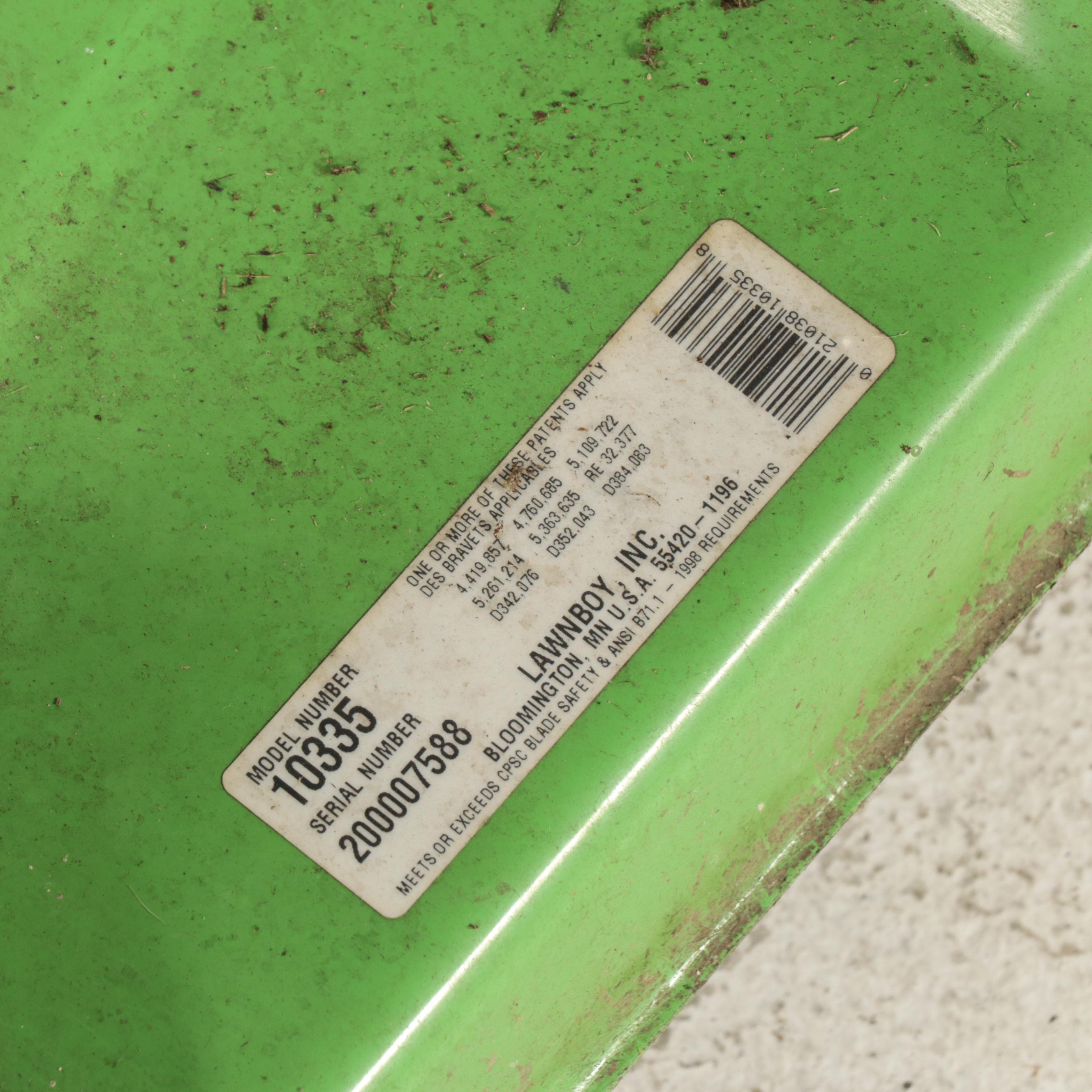 Lawn Boy Self Propel Gas Powered Lawn Mower With Bag