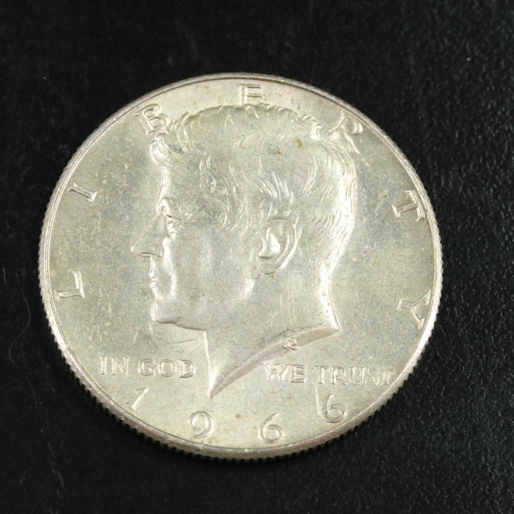 Fifty Kennedy Silver Clad Half Dollars
