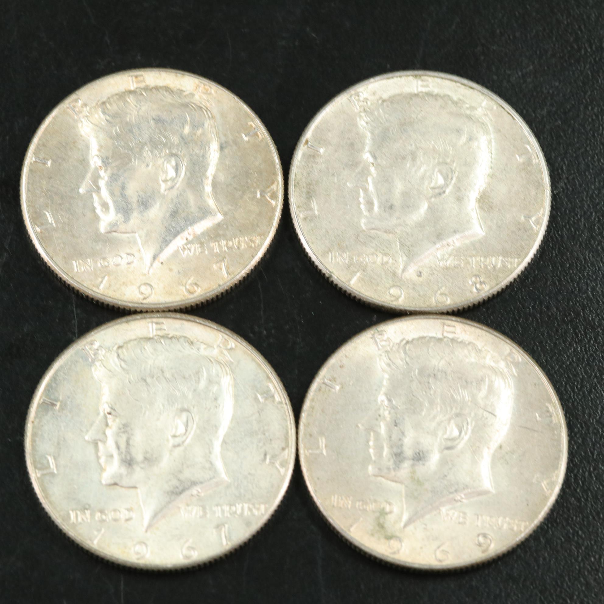 Fifty Kennedy Silver Clad Half Dollars
