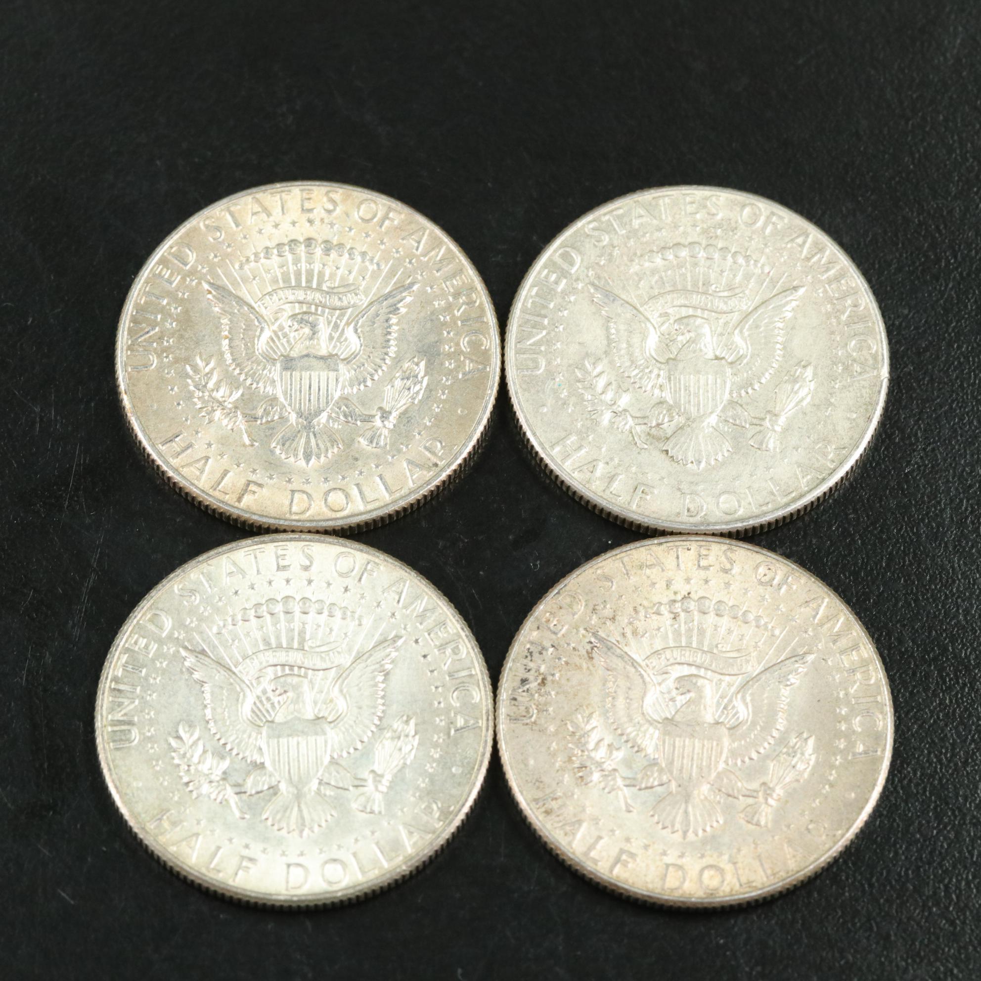 Fifty Kennedy Silver Clad Half Dollars