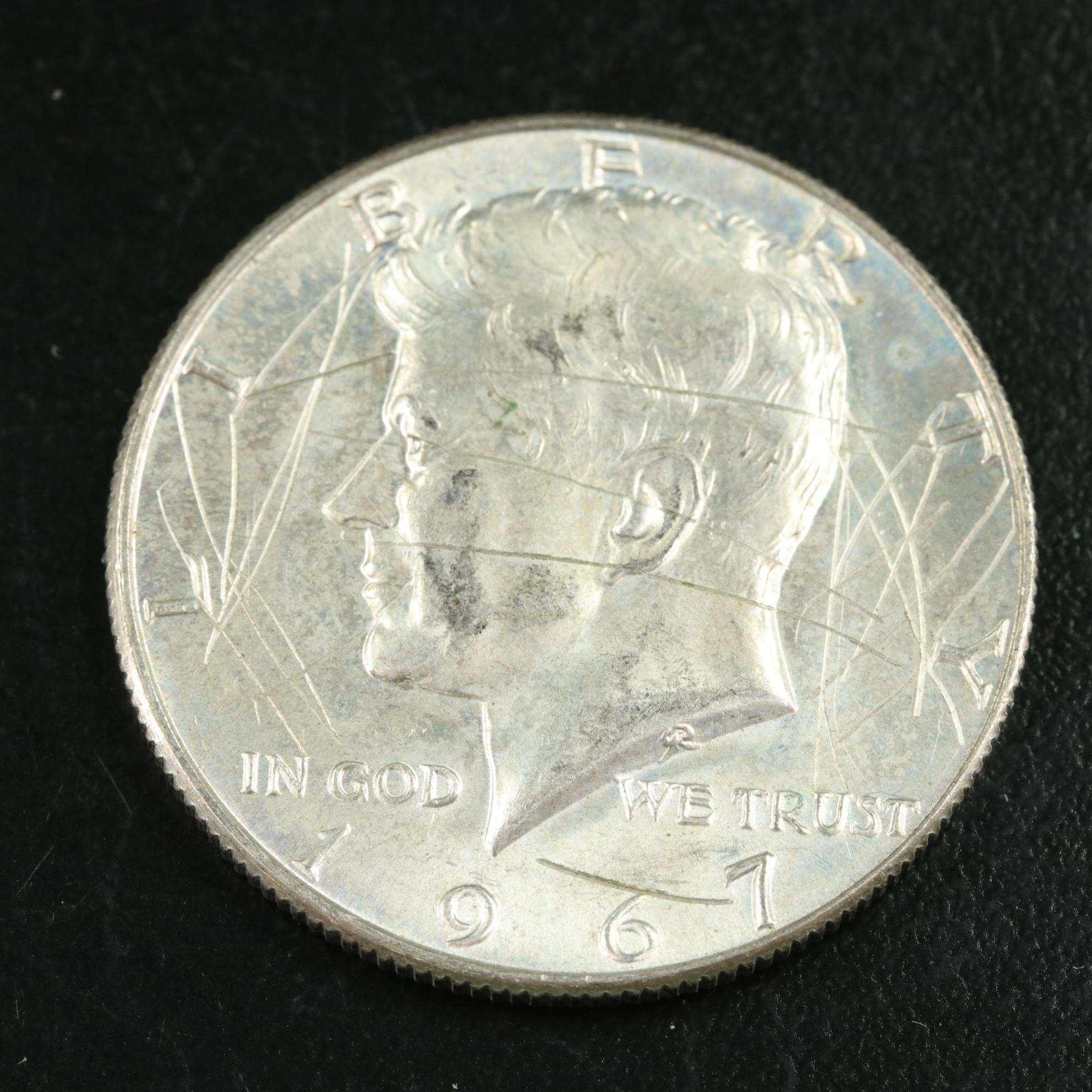 Fifty Kennedy Silver Clad Half Dollars