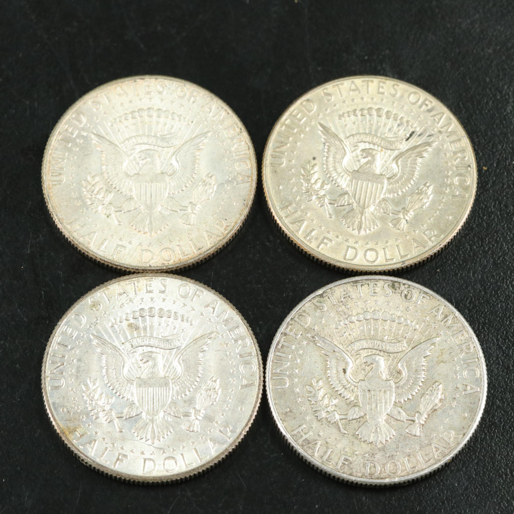 Fifty Kennedy Silver Clad Half Dollars