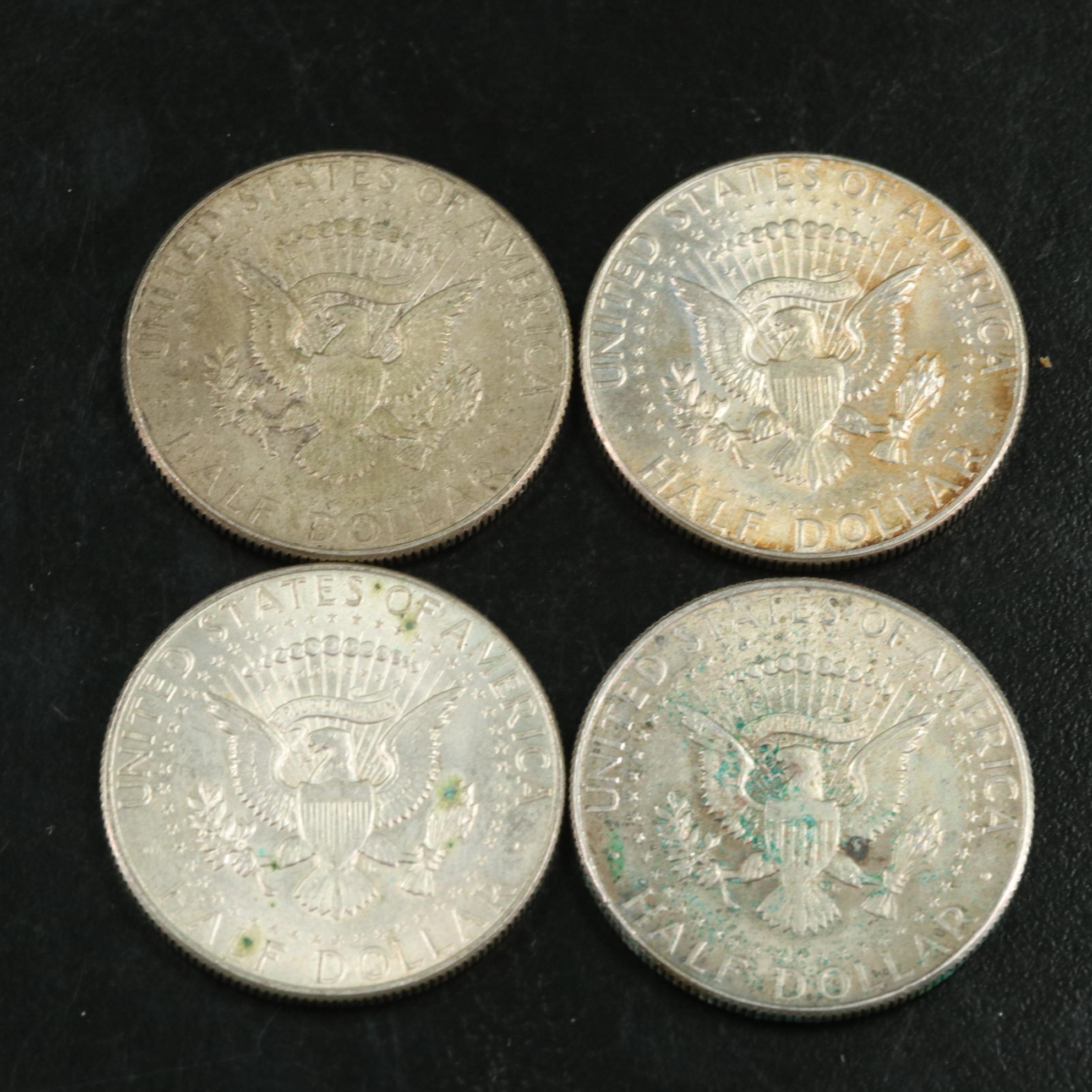 Fifty Kennedy Silver Clad Half Dollars