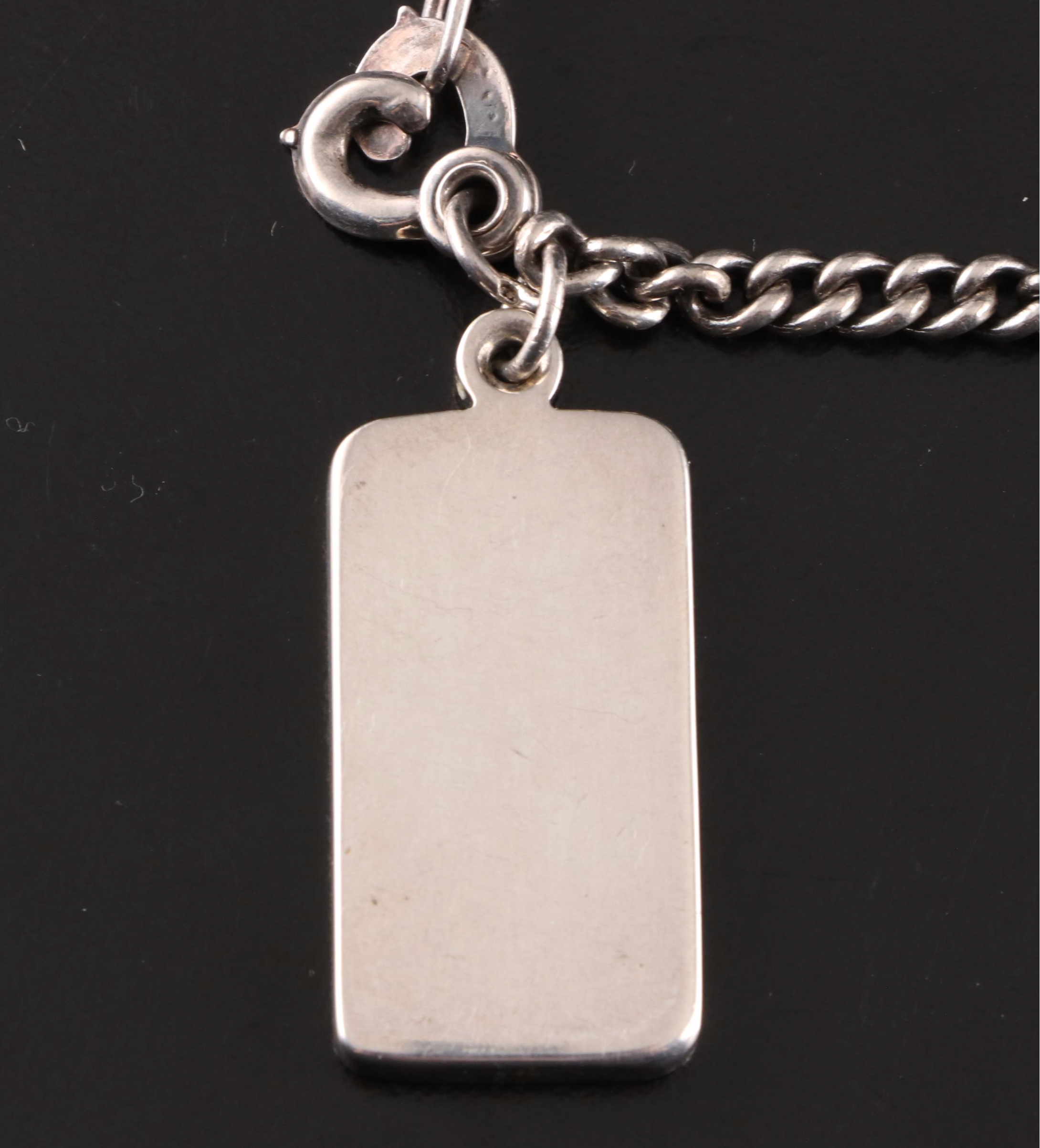Tiffany & Co. Sterling Silver Ingot Keychain