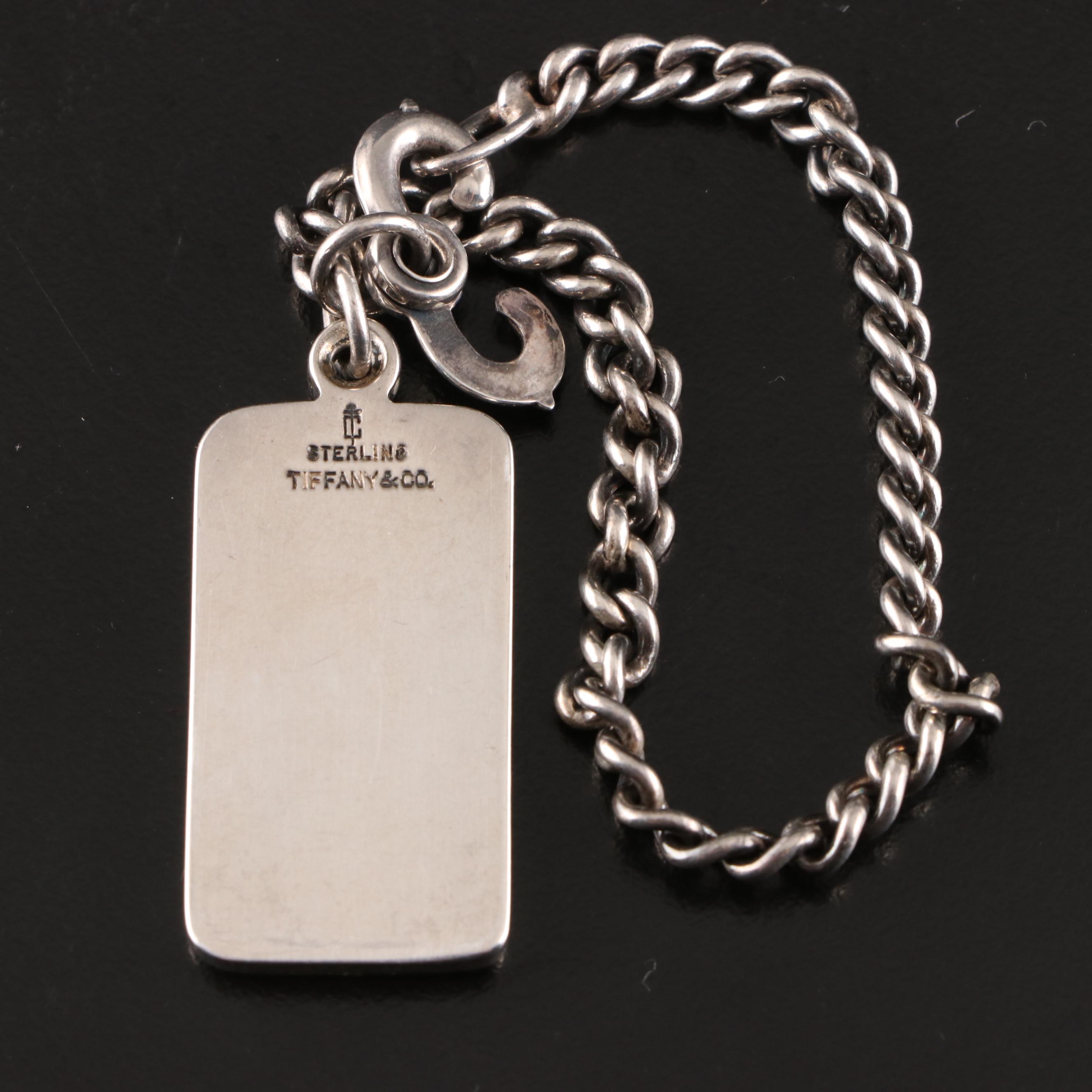 Tiffany & Co. Sterling Silver Ingot Keychain