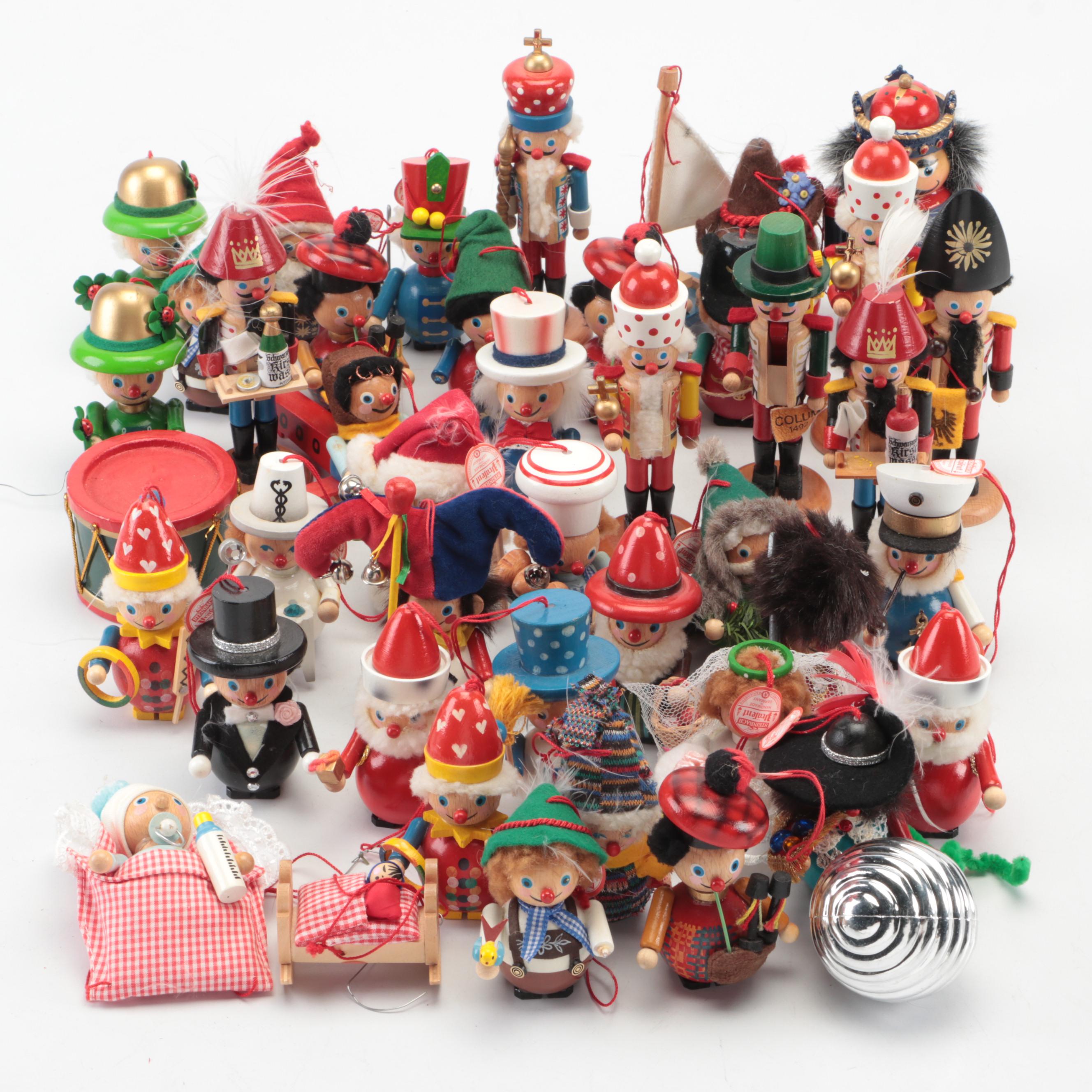 Steinbach German Wooden Christmas Ornaments and Nutcrackers