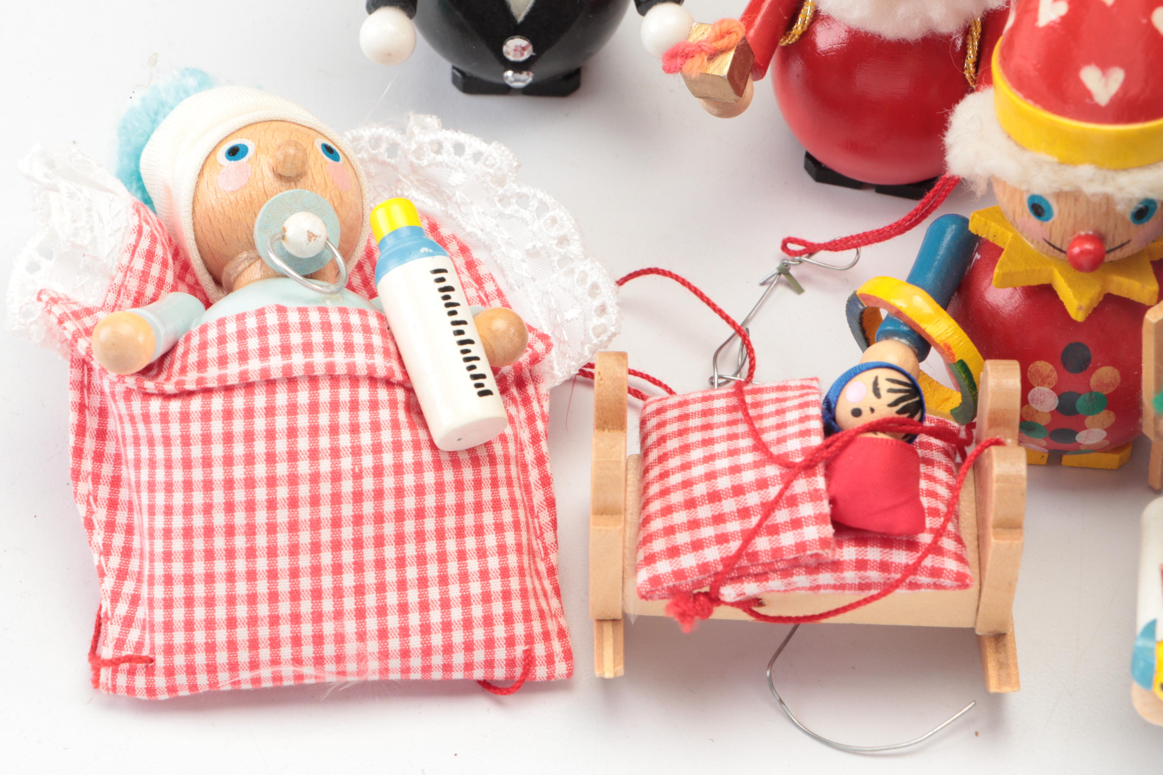 Steinbach German Wooden Christmas Ornaments and Nutcrackers