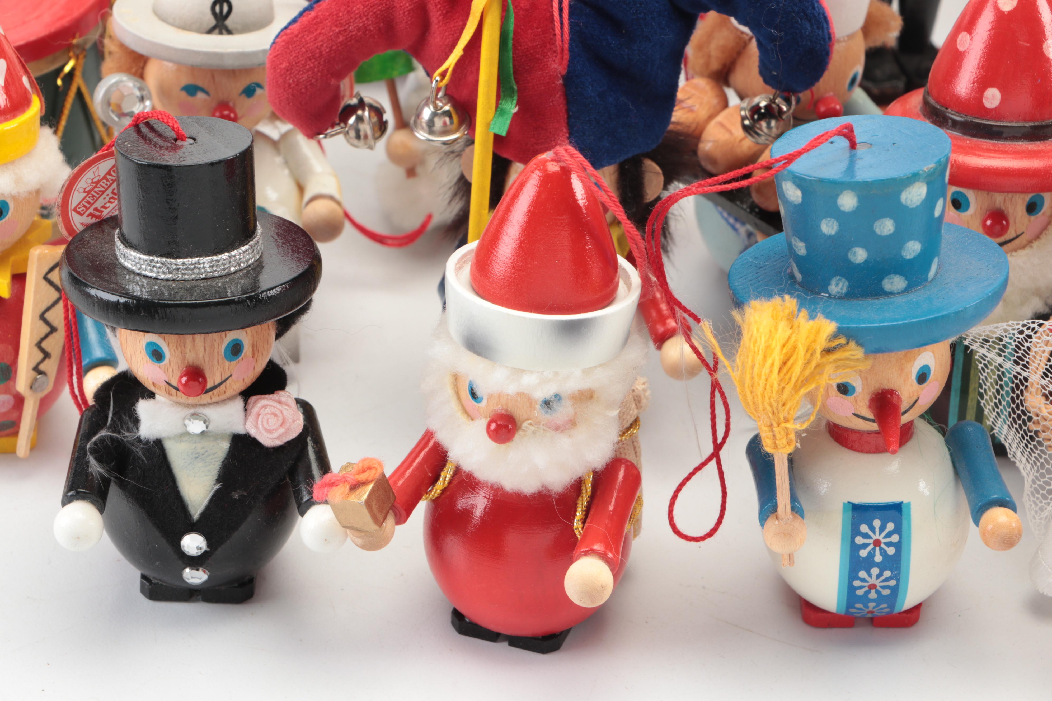 Steinbach German Wooden Christmas Ornaments and Nutcrackers