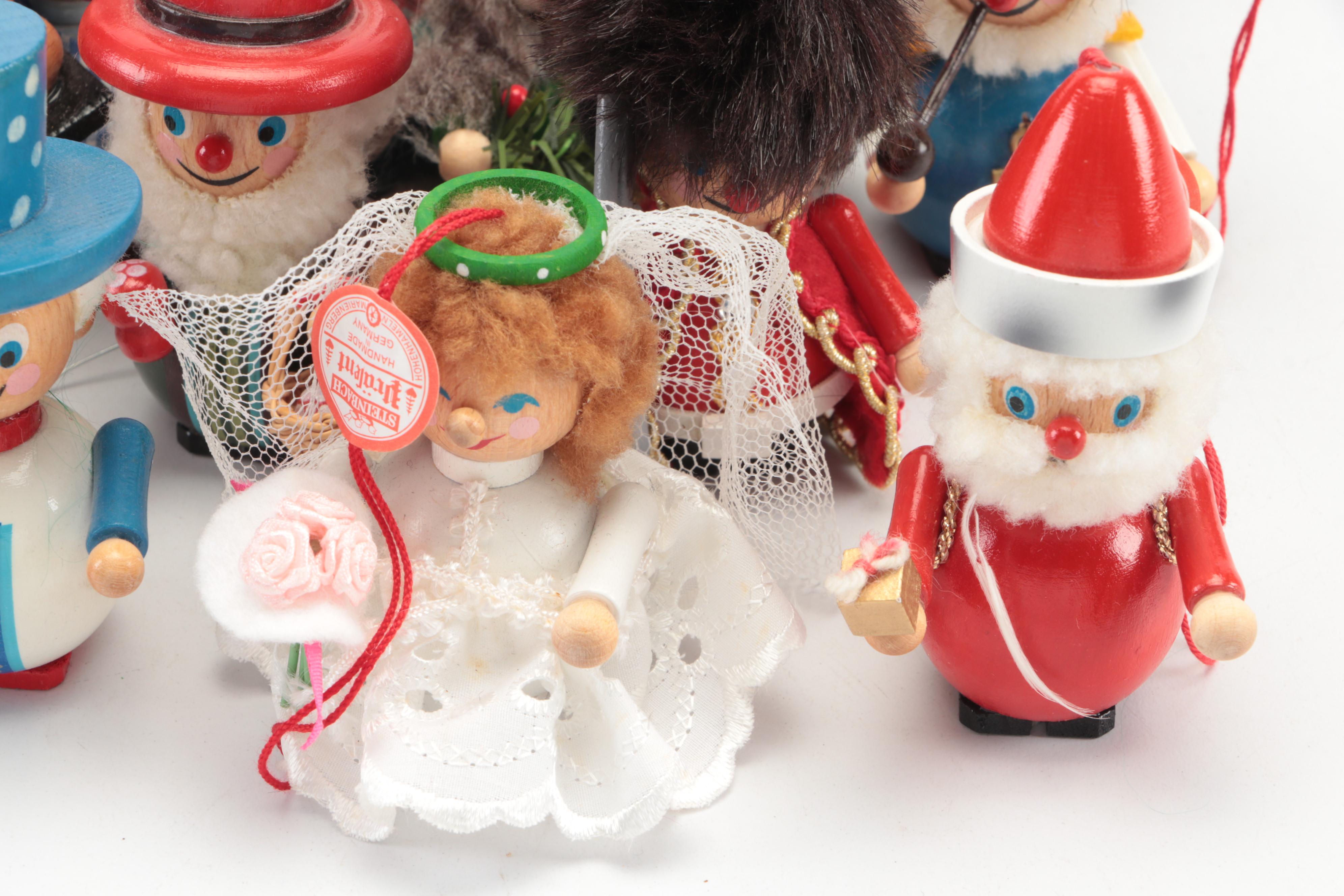 Steinbach German Wooden Christmas Ornaments and Nutcrackers