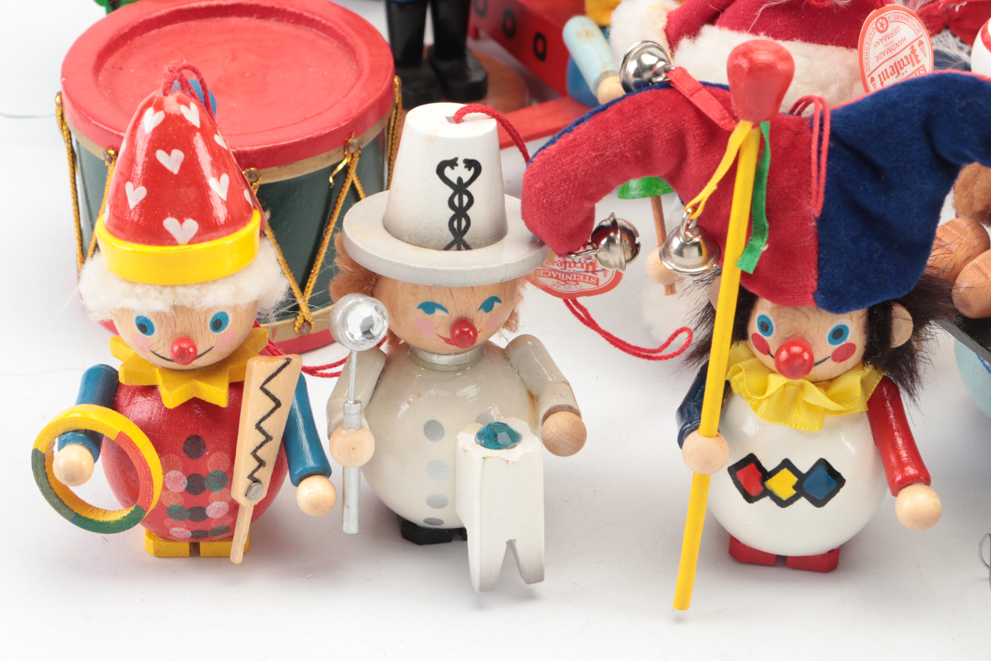 Steinbach German Wooden Christmas Ornaments and Nutcrackers
