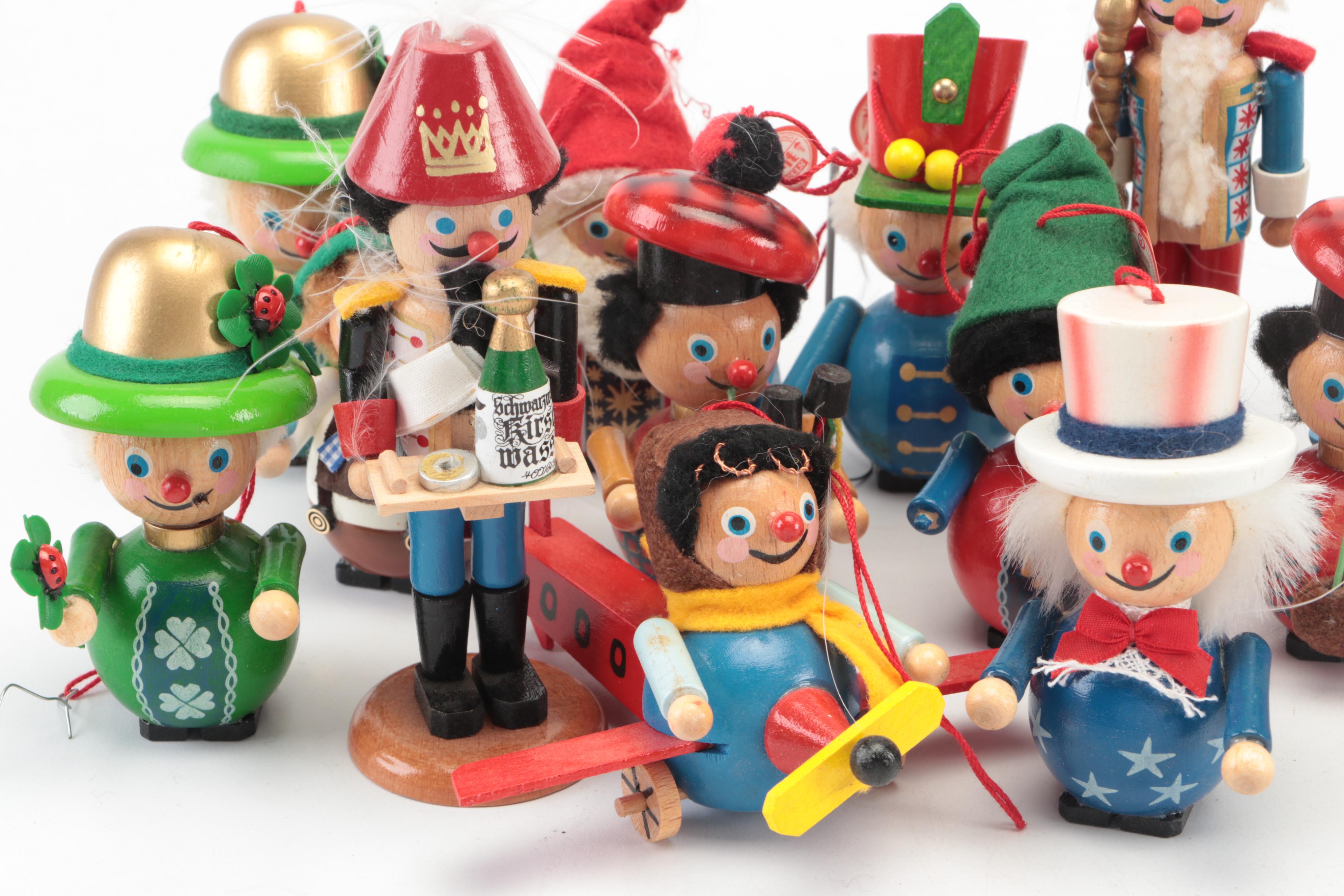 Steinbach German Wooden Christmas Ornaments and Nutcrackers