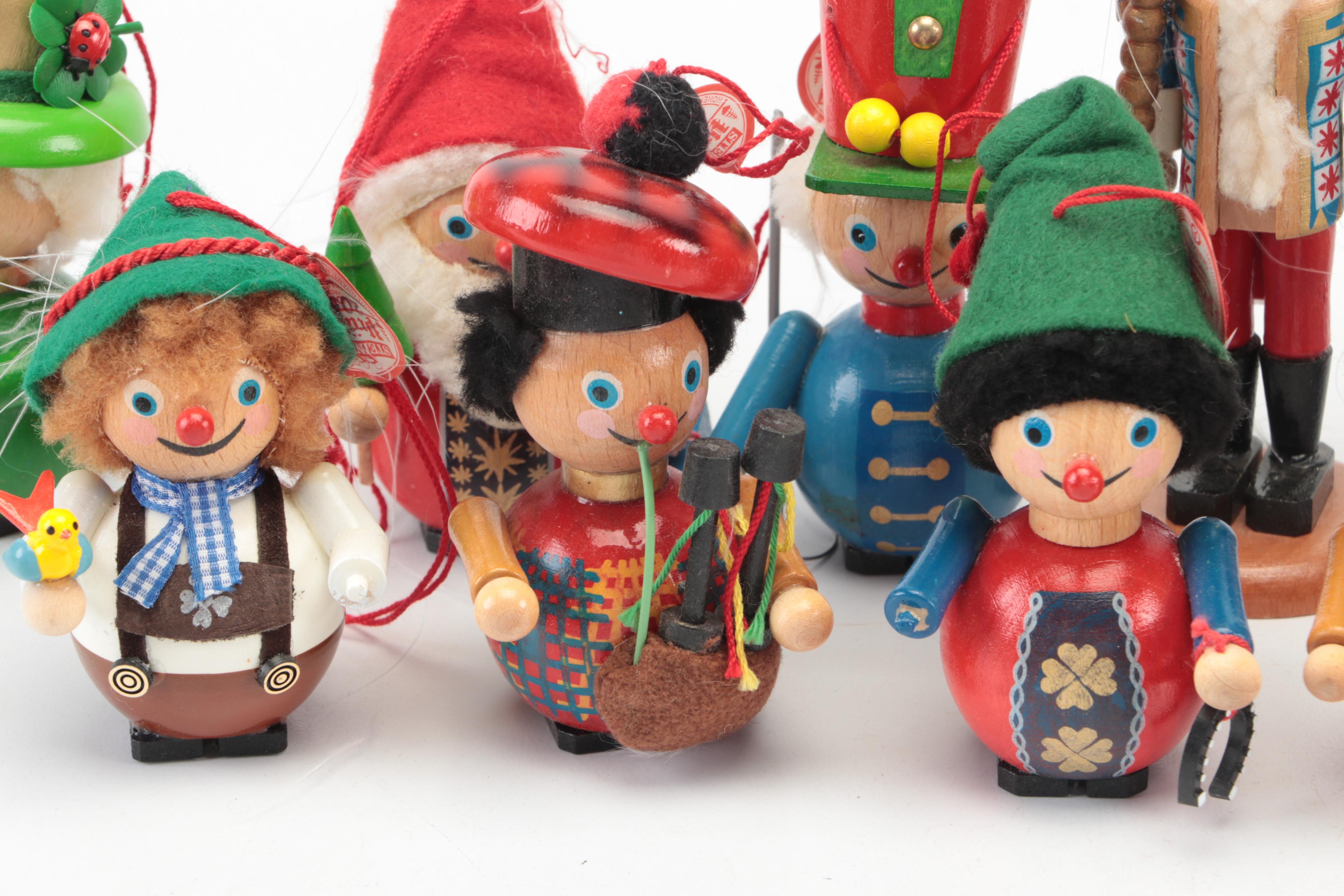 Steinbach German Wooden Christmas Ornaments and Nutcrackers
