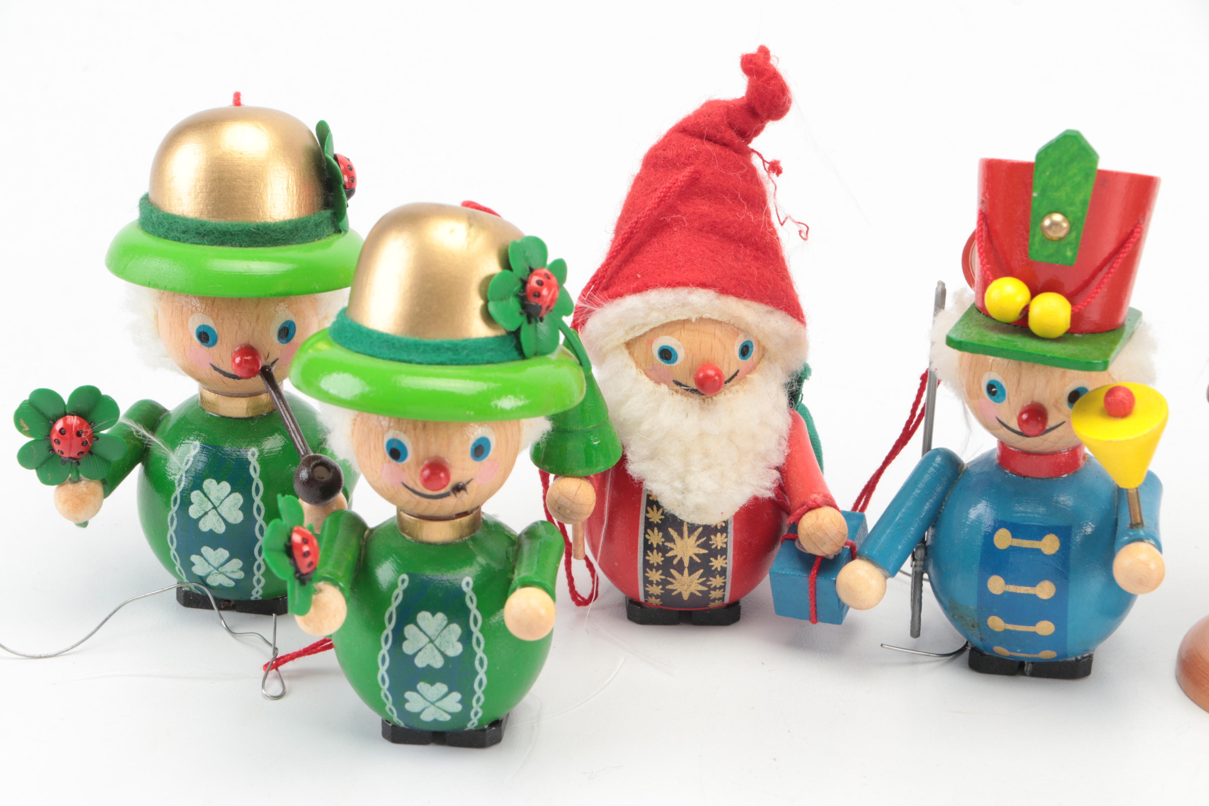 Steinbach German Wooden Christmas Ornaments and Nutcrackers