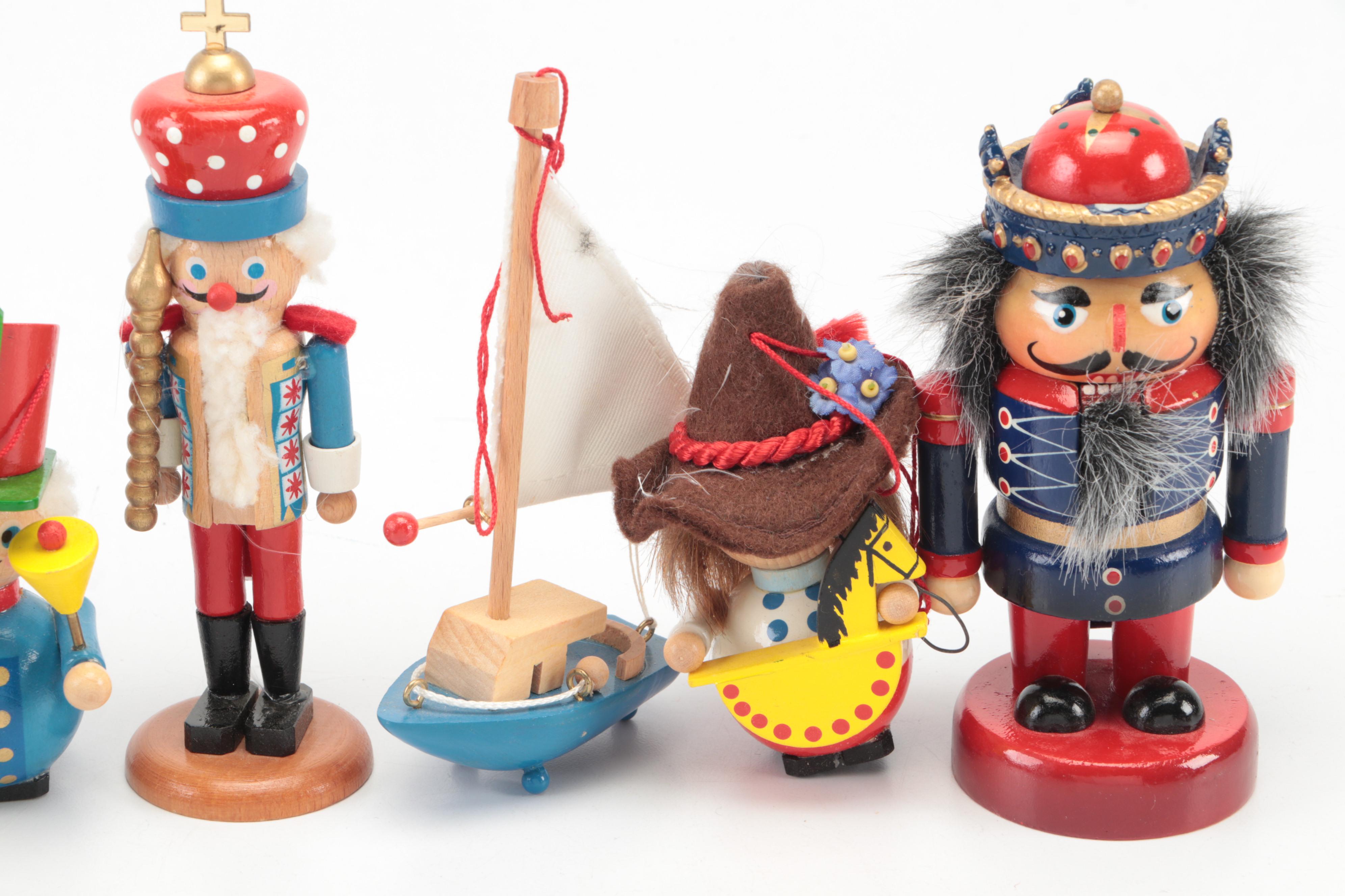 Steinbach German Wooden Christmas Ornaments and Nutcrackers