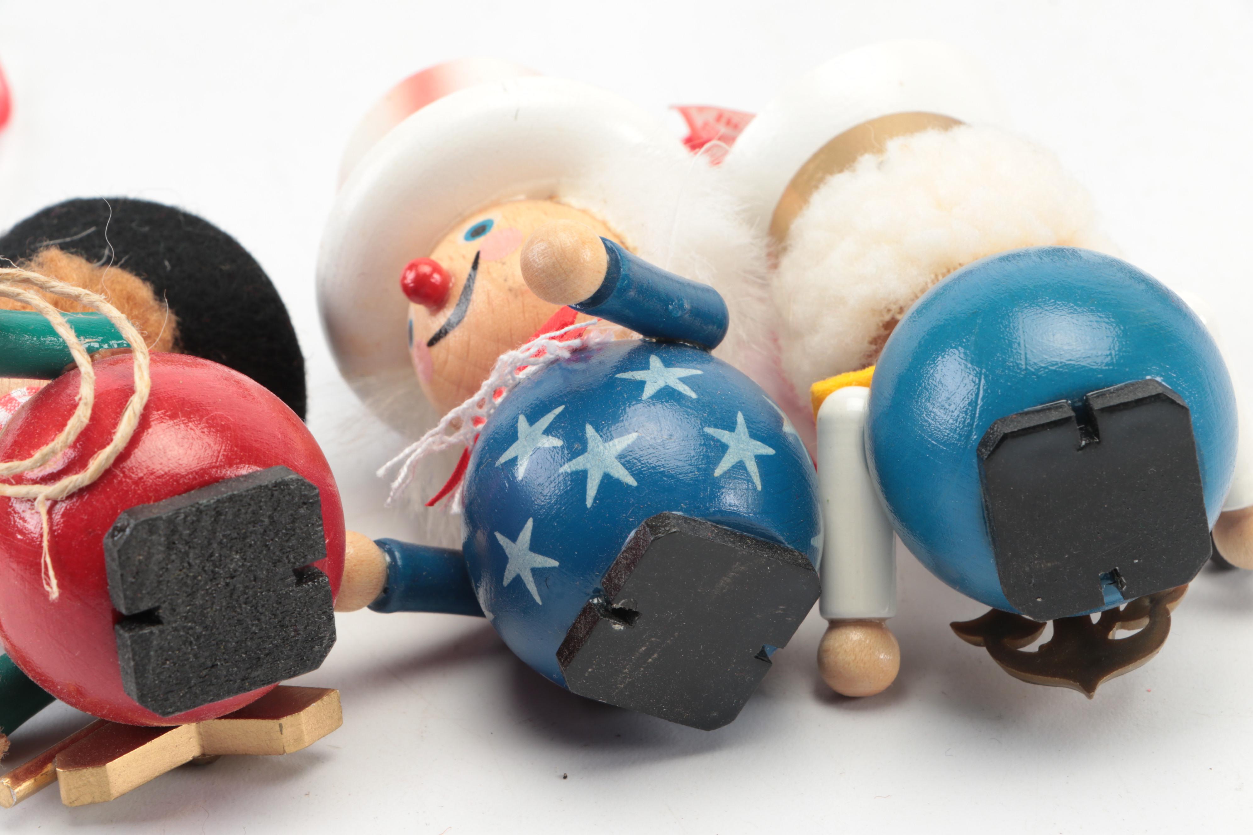 Steinbach German Wooden Christmas Ornaments and Nutcrackers