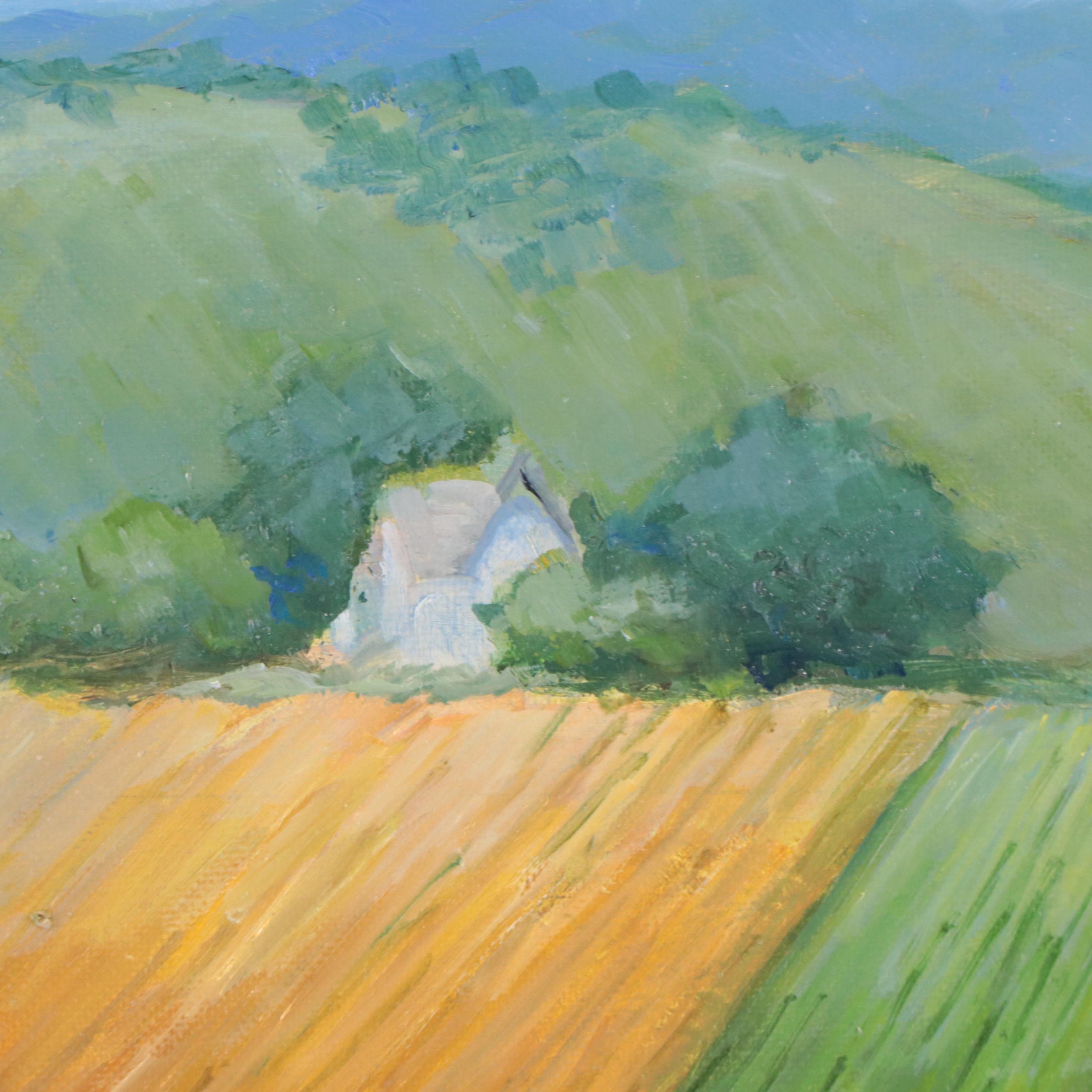 Nataliya Shlomenko Oil Painting "Rural Landscape," 2023